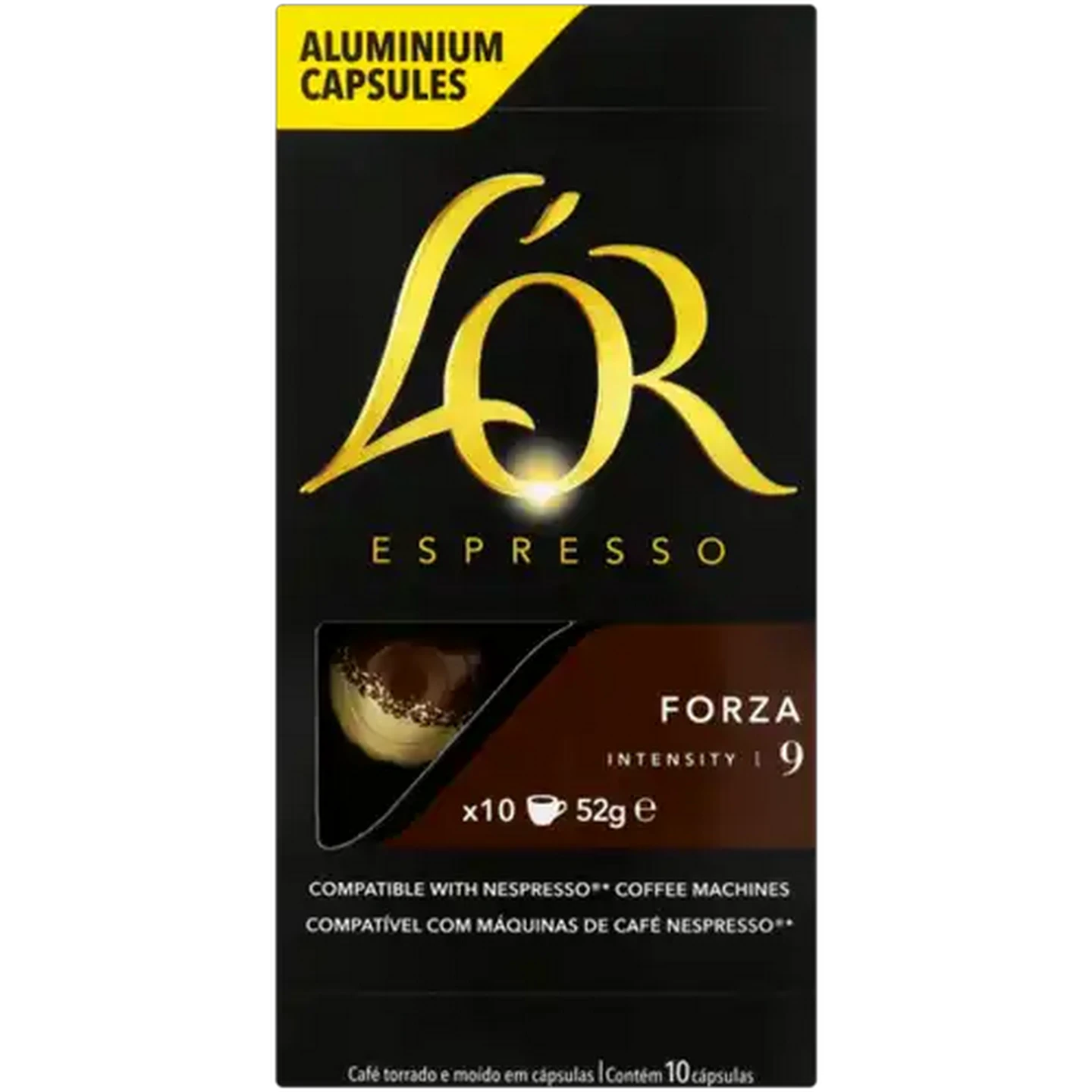Image of L'OR Espresso Forza Coffee Capsules 10 Pack