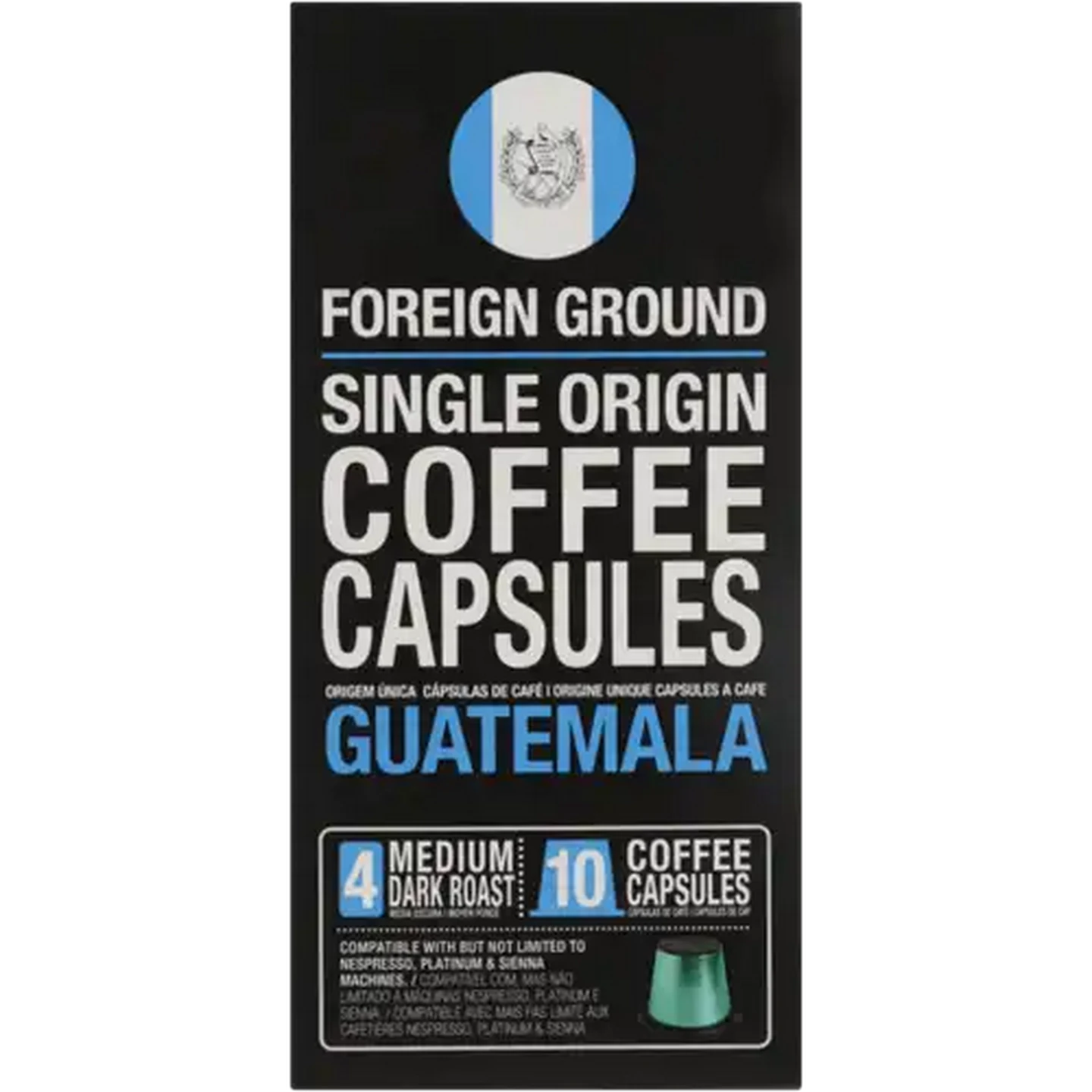 Image of Foreign Ground Guatemala Coffee Capsules 10 Pack 50g