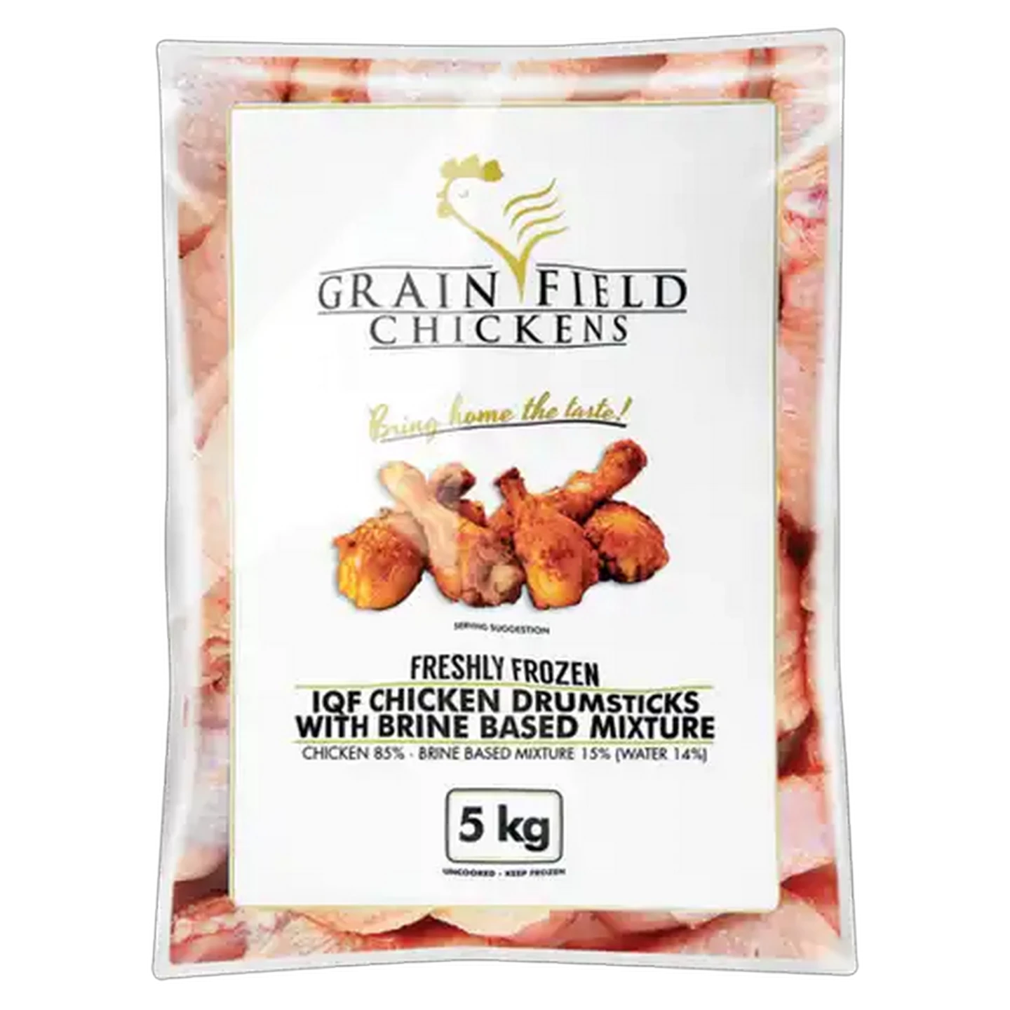 Image of Grain Field Chickens Frozen Chicken Drumsticks With Brine Based Mixture 5kg