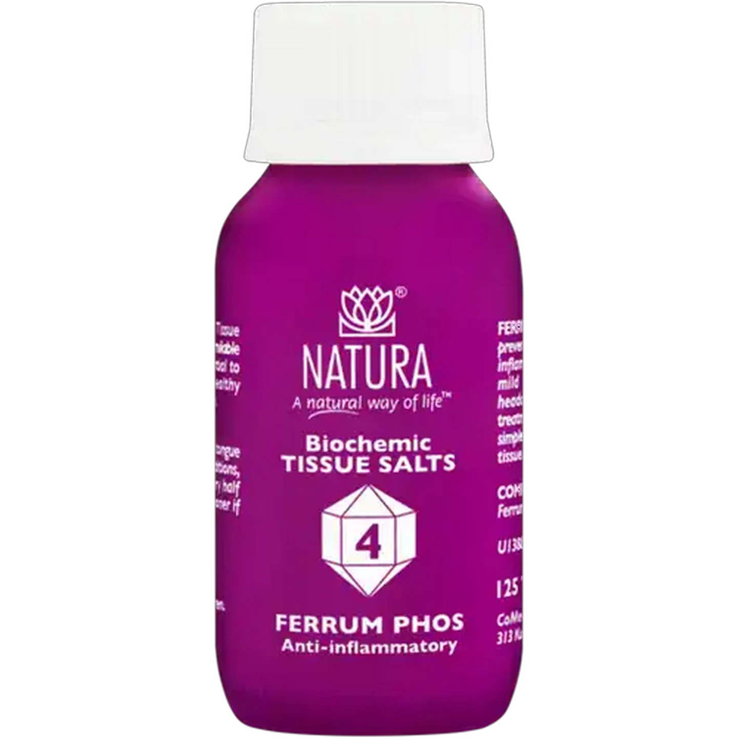 Image of Natura Biochemic Tissue Salts Ferrum Phos Tablets 125 Pack