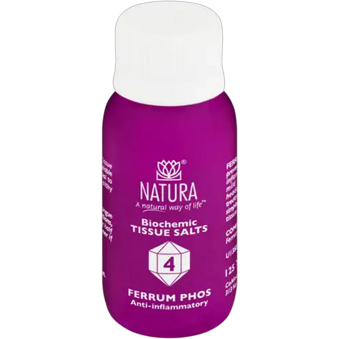 Image of Natura Biochemic Tissue Salts Ferrum Phos Tablets 125 Pack