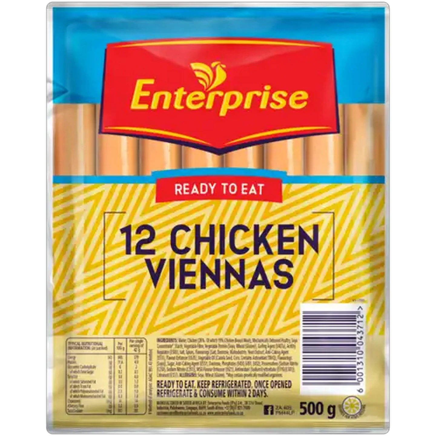 Image of Enterprise Ready To Eat Chicken Viennas 12 Pack