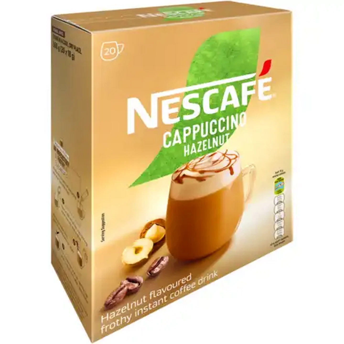 Image of NESCAFÉ Hazelnut Instant Cappuccino 20 x 18g