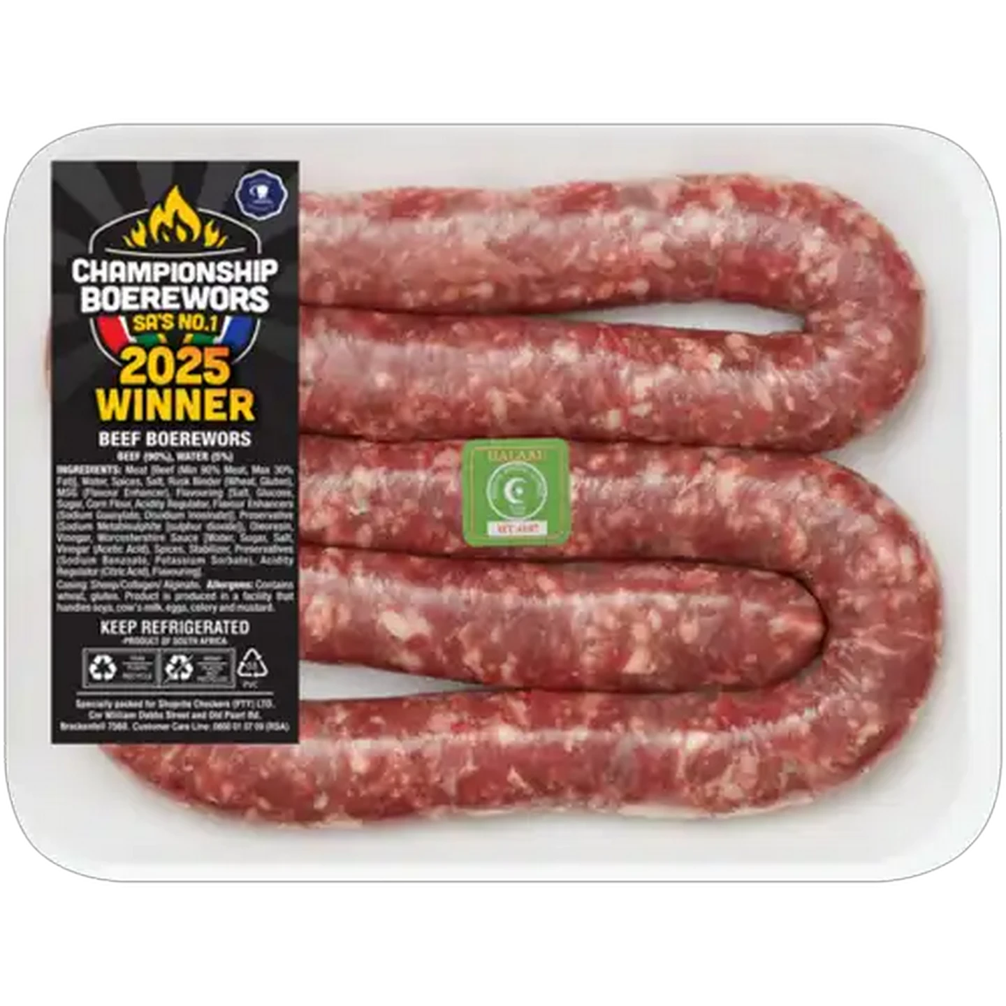 Image of Championship Boerewors 2025 Beef Boerewors Per KG