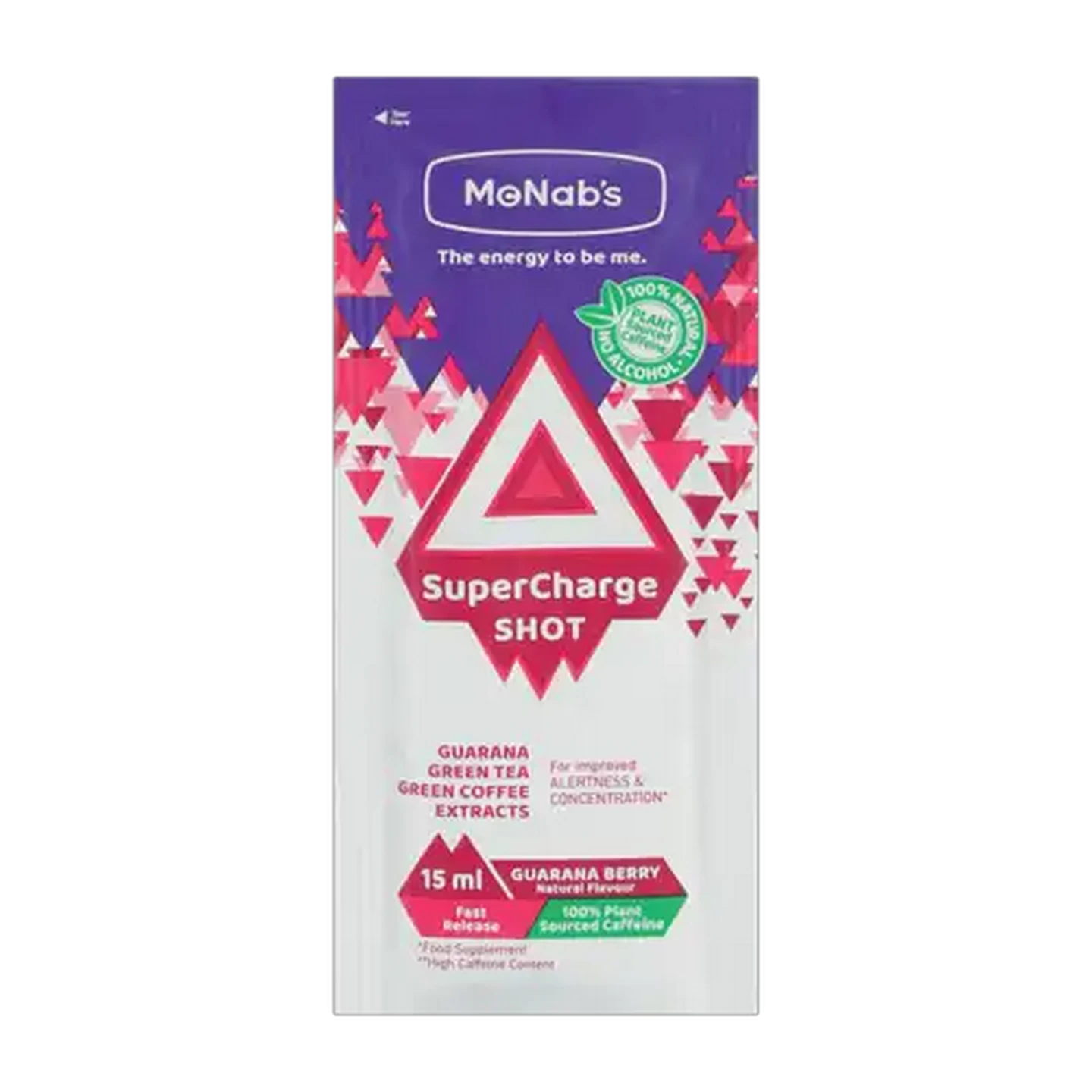 Image of McNab's SuperCharge Guarana Berry Improved Alertness & Concentration Shot 15ml