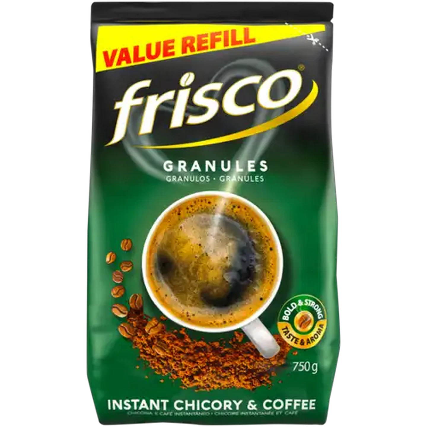 Image of Frisco Granules Instant Chicory & Coffee Pouch 750g