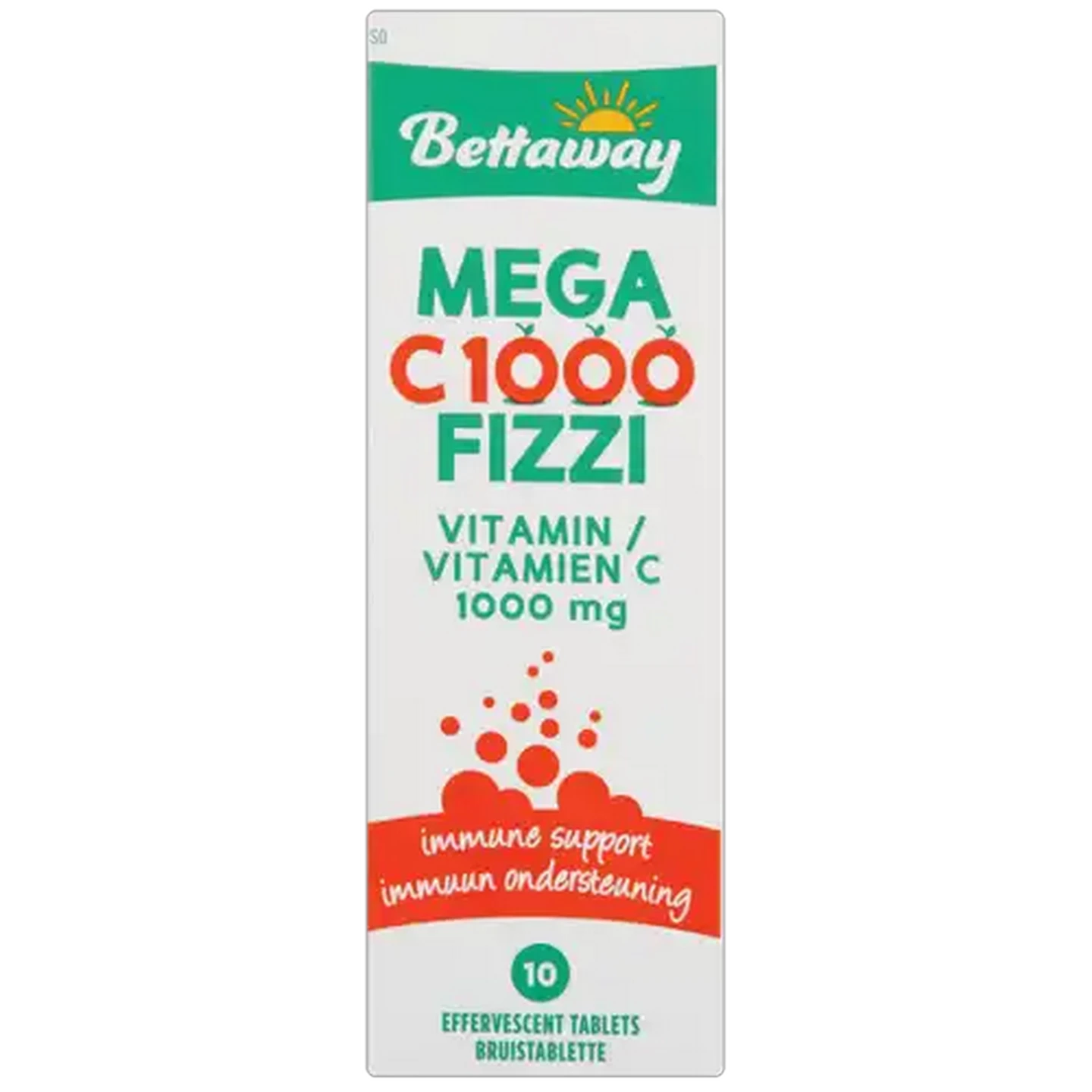 Image of Bettaway Mega C 1000 Fizzi Effervescent Tablets 10 Pack