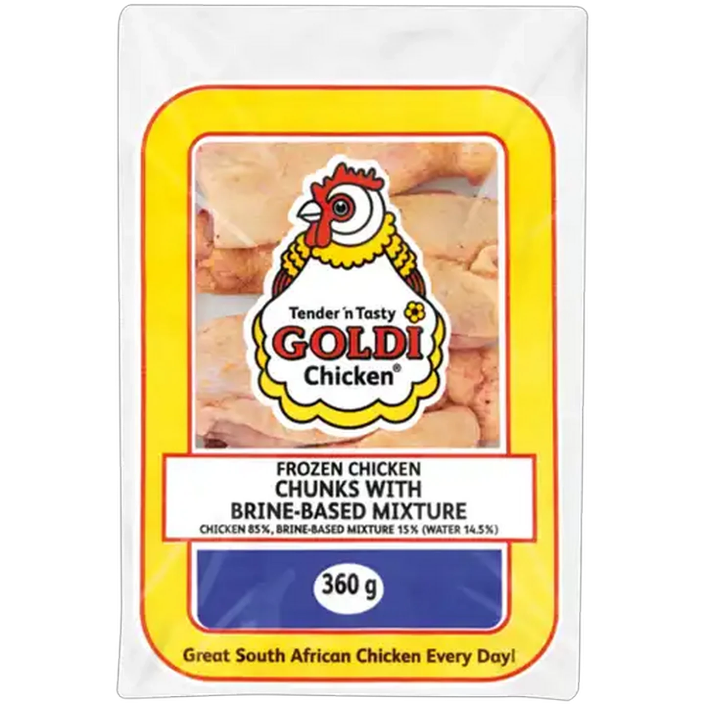 Image of Goldi Chicken Frozen Chicken Chunks With Brine-Based Mixture 360g