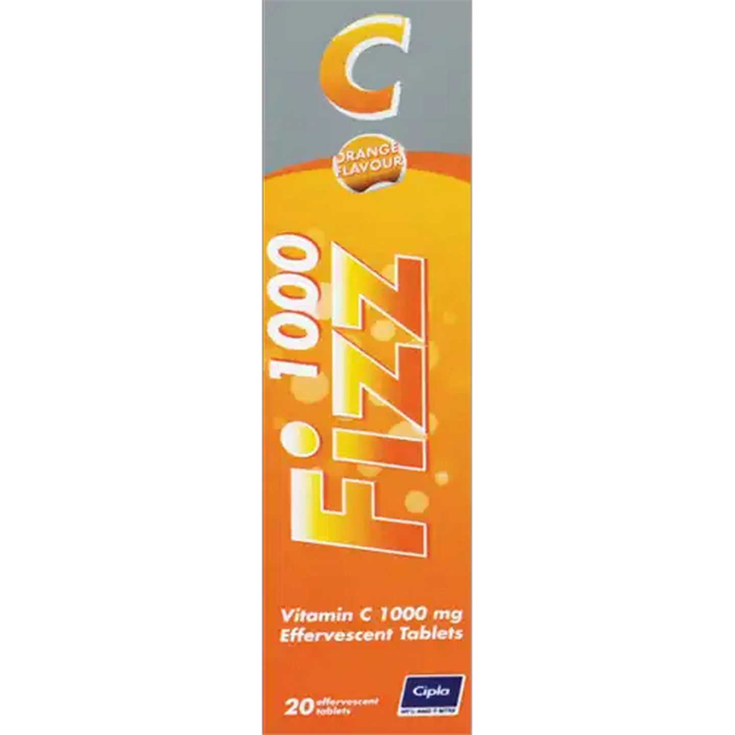 Image of Cipla Fizz 1000 Vitamin C Supplement Effervescent Tablets 20 Pack