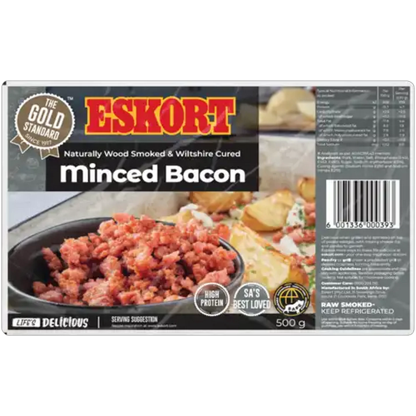 Image of Eskort Minced Bacon 500g