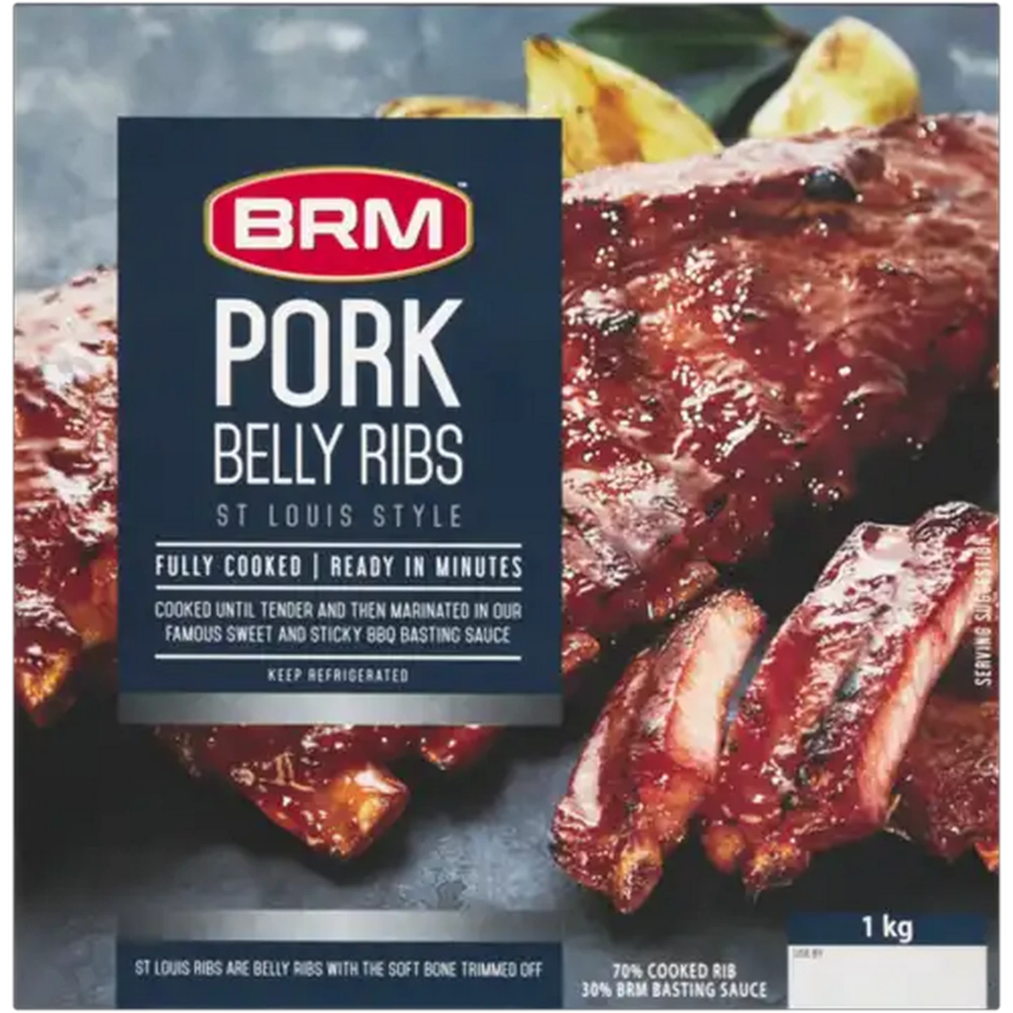 Image of BRM St Louis Style Pork Belly Ribs 1kg
