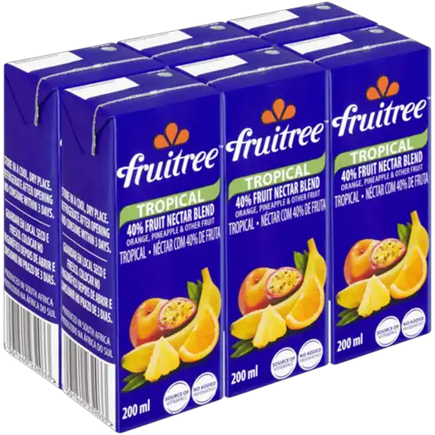 Image of Fruitree Tropical 40% Fruit Nectar Blend 6 x 200ml