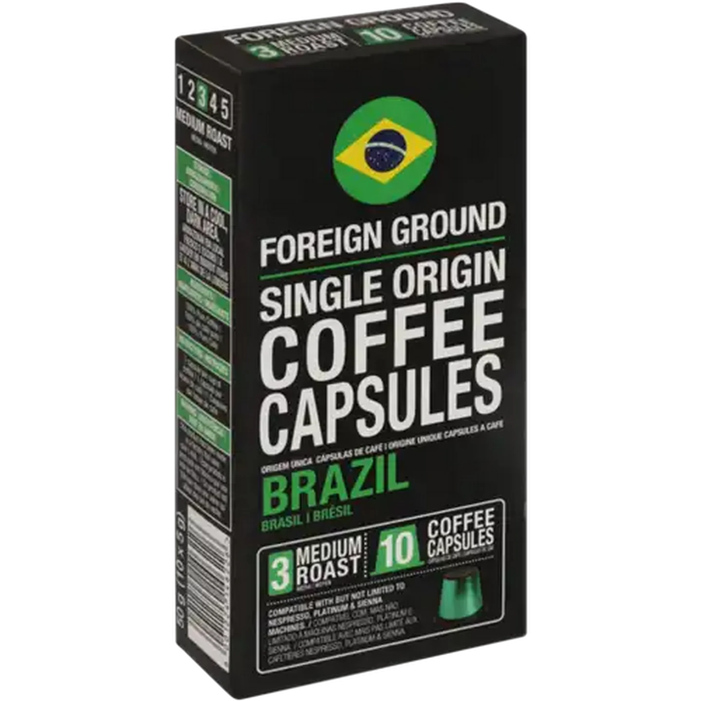 Image of Foreign Ground Brazil Coffee Capsules 10 Pack