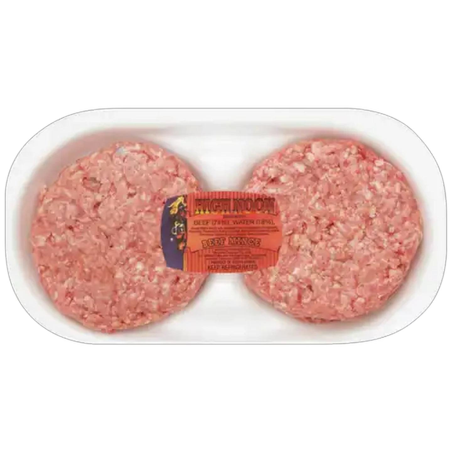 Image of High Noon Mince Mixed Beef Burger Patties Per KG (4 Patties)