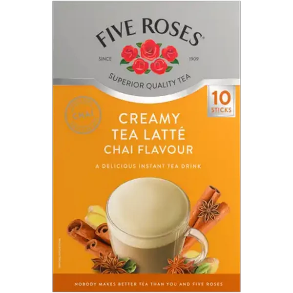 Five Roses Chai Flavour Creamy Tea Latté 10 Pack