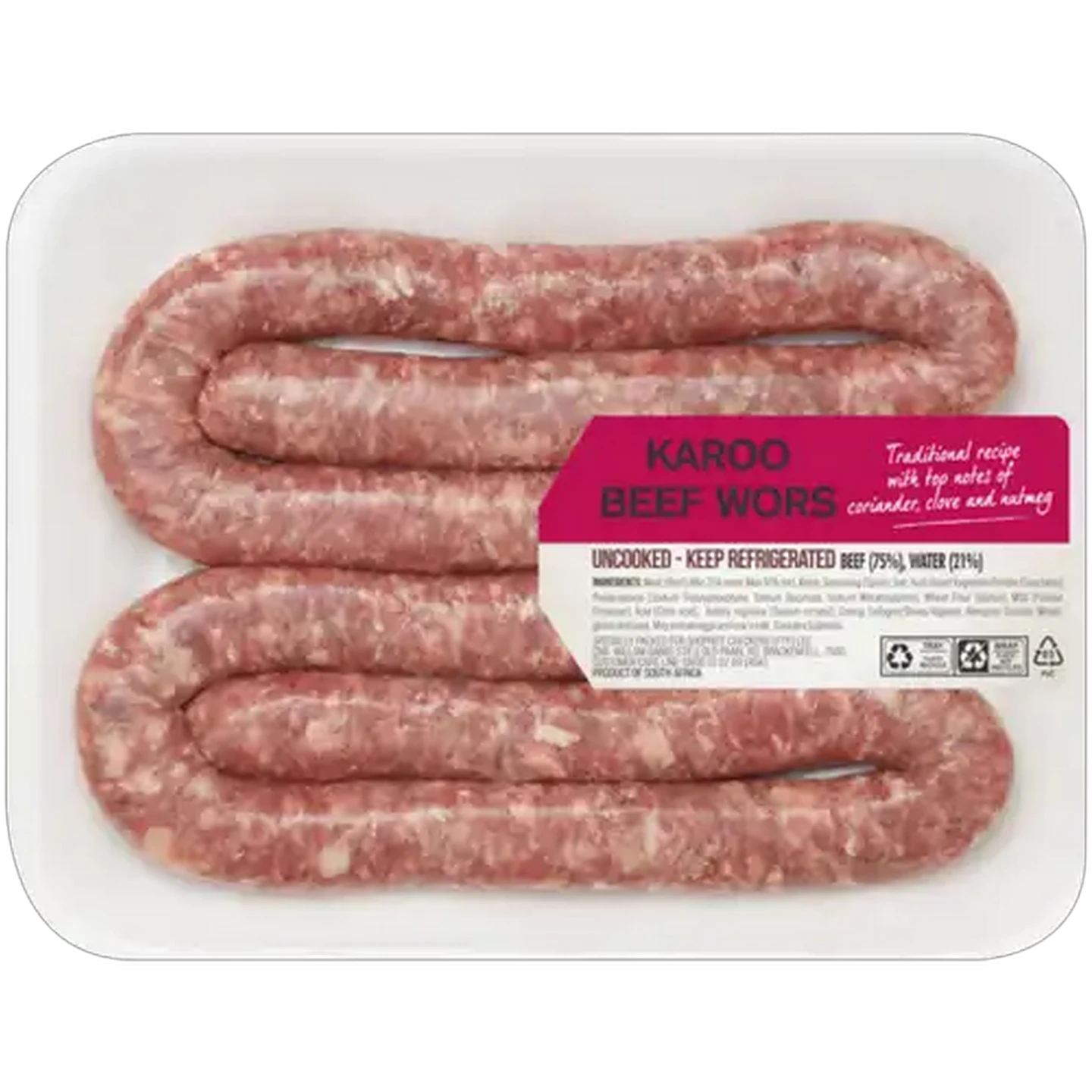 Image of Karoo Beef & Pork Thin Wors Per KG