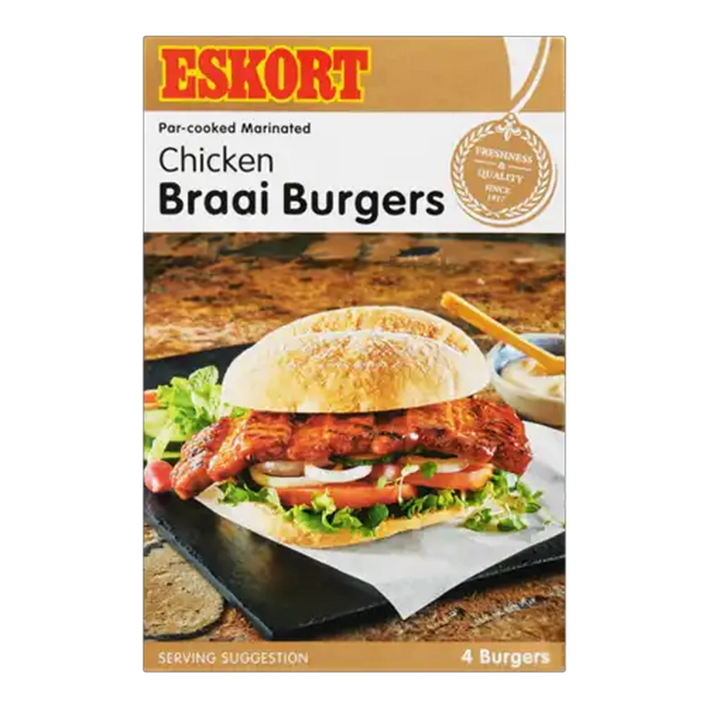 Image of Eskort Frozen Chicken Braai Burgers 4 Pack