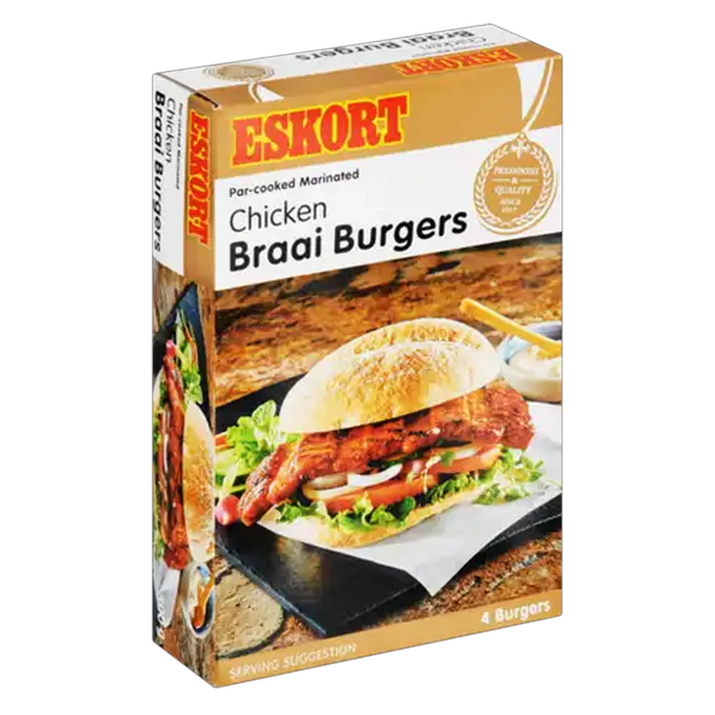 Image of Eskort Frozen Chicken Braai Burgers 4 Pack