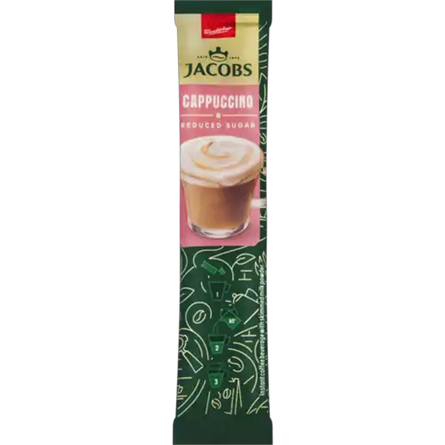 Image of Jacobs Reduced Sugar Cappuccino 11.1g