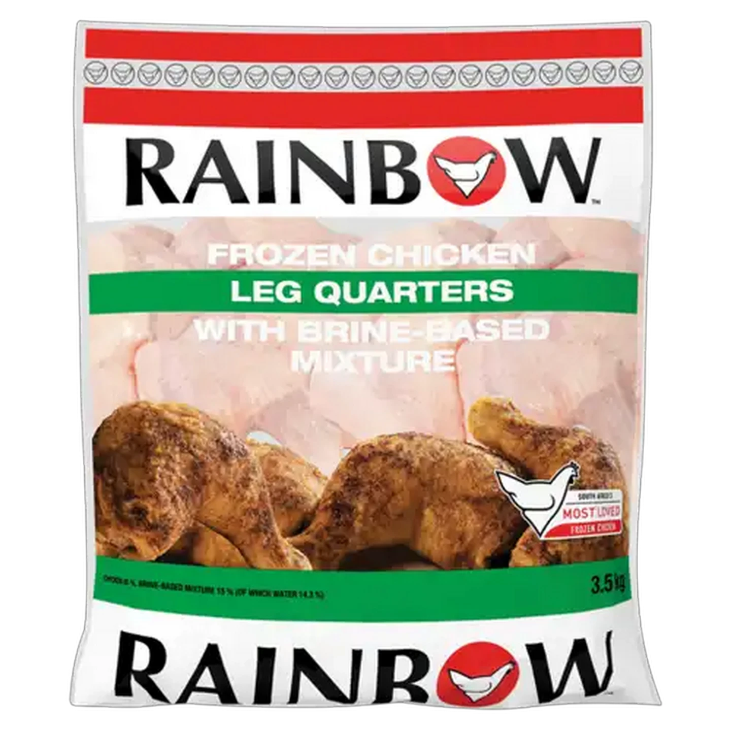 Image of RAINBOW Frozen Chicken Leg Quarters 3.5kg