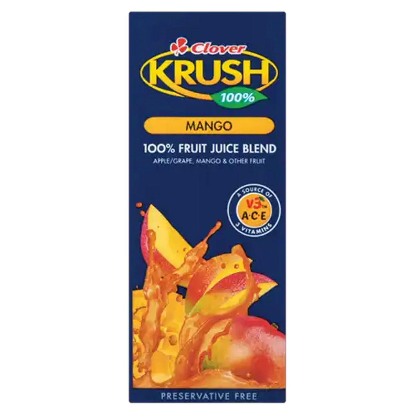 Image of Krush 100% Mango UHT Juice Blend Box 200ml