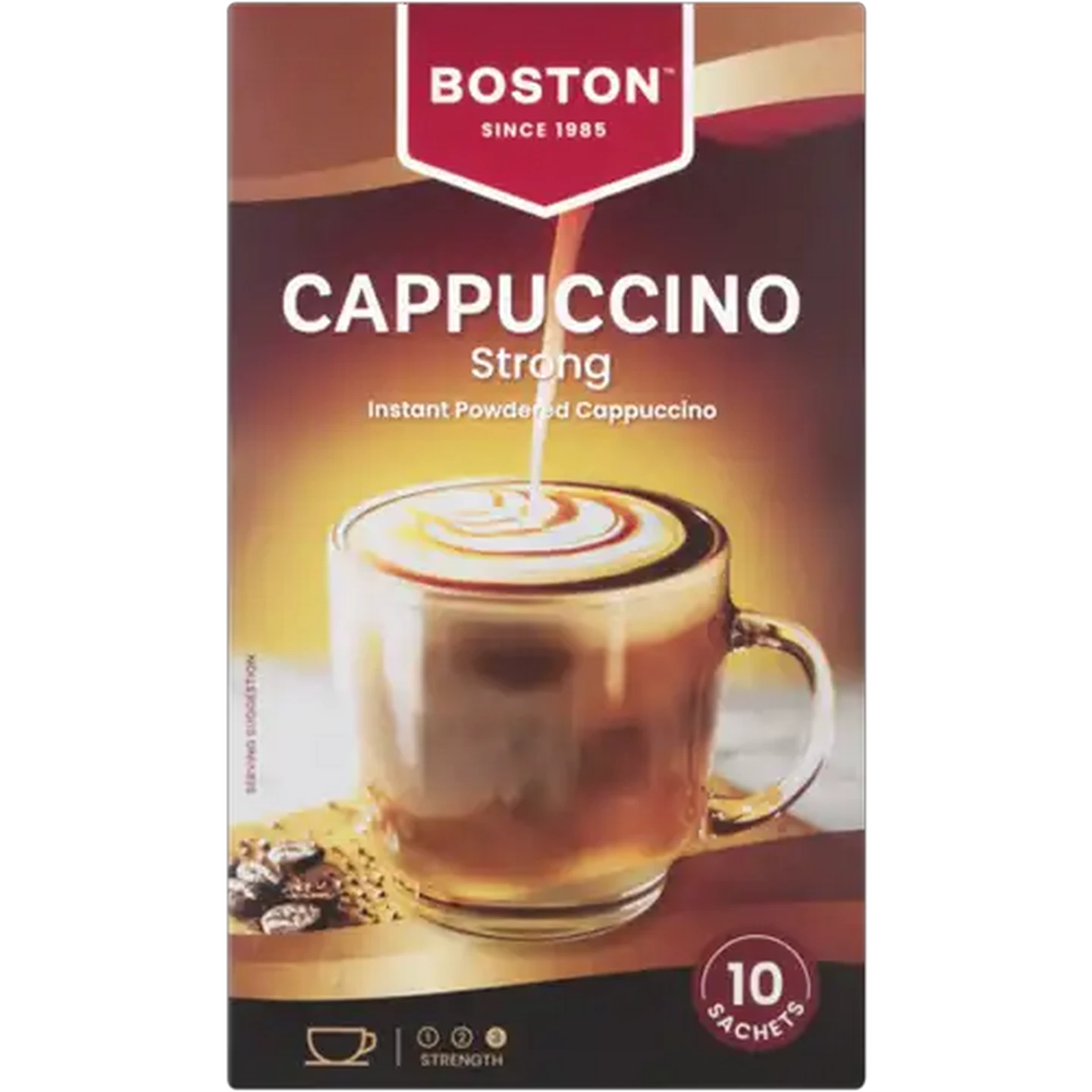 Image of Boston Strong Instant Cappuccino 10 x 18g