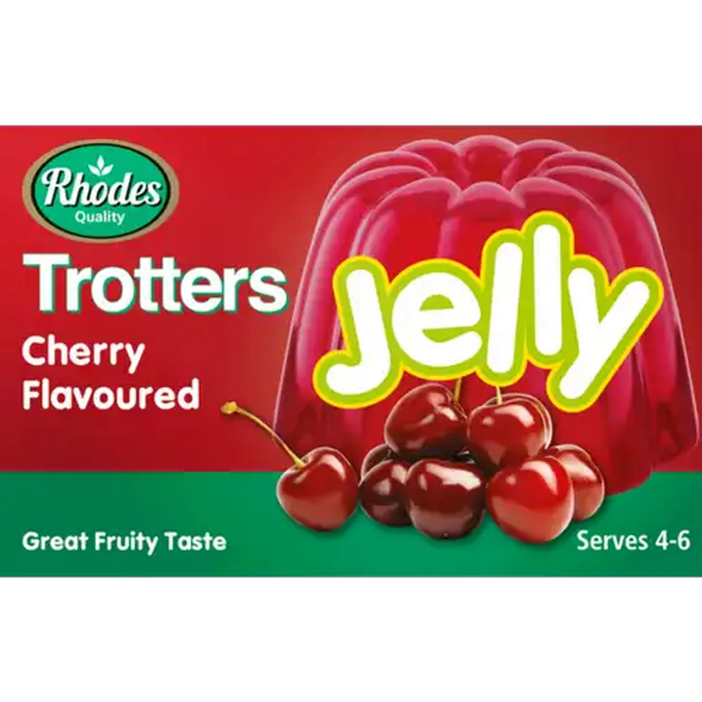 Image of Rhodes Quality Trotters Cherry Flavoured Jelly Cherry 40g