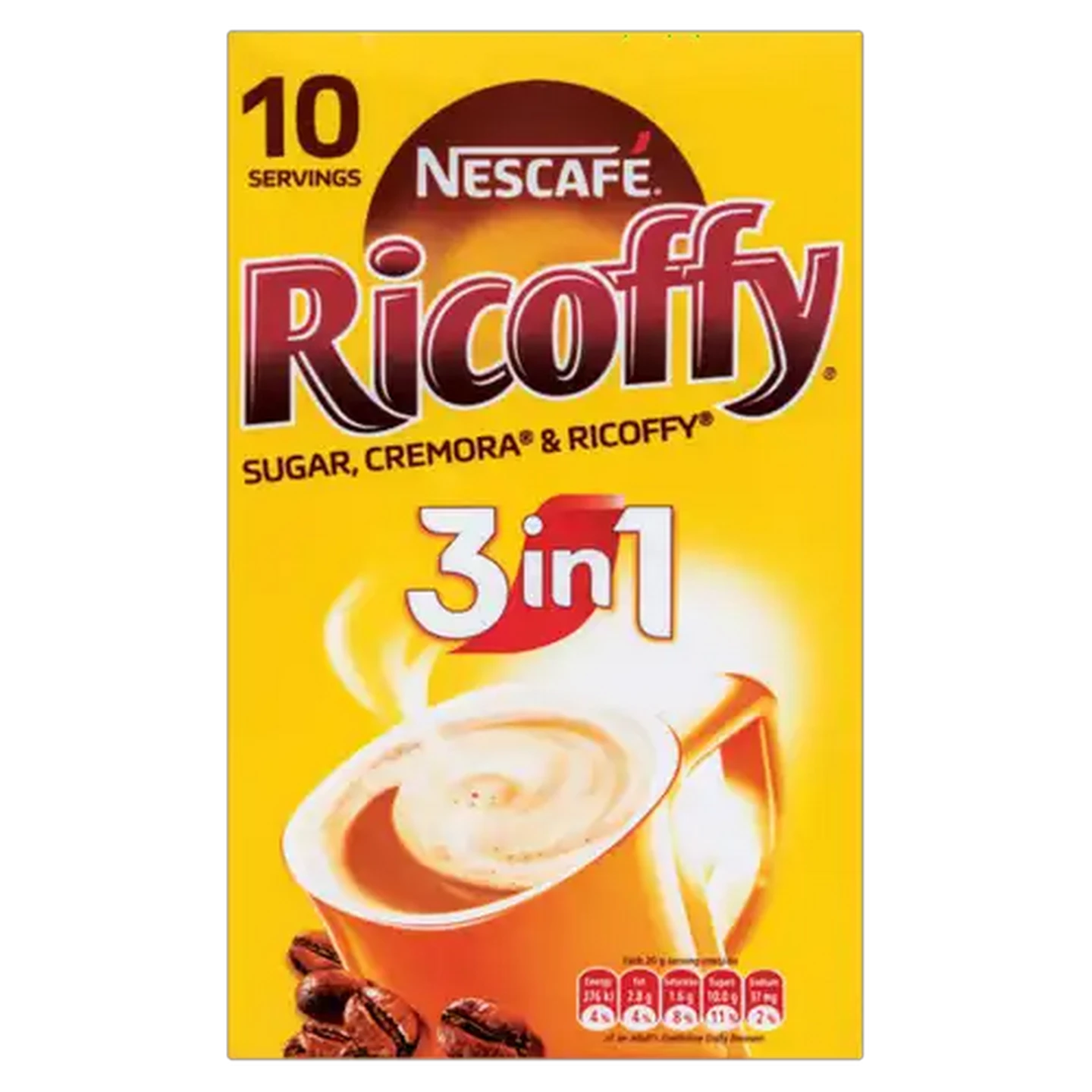 Image of NESCAFÉ RICOFFY 3-In-1 Instant Coffee 10 Pack