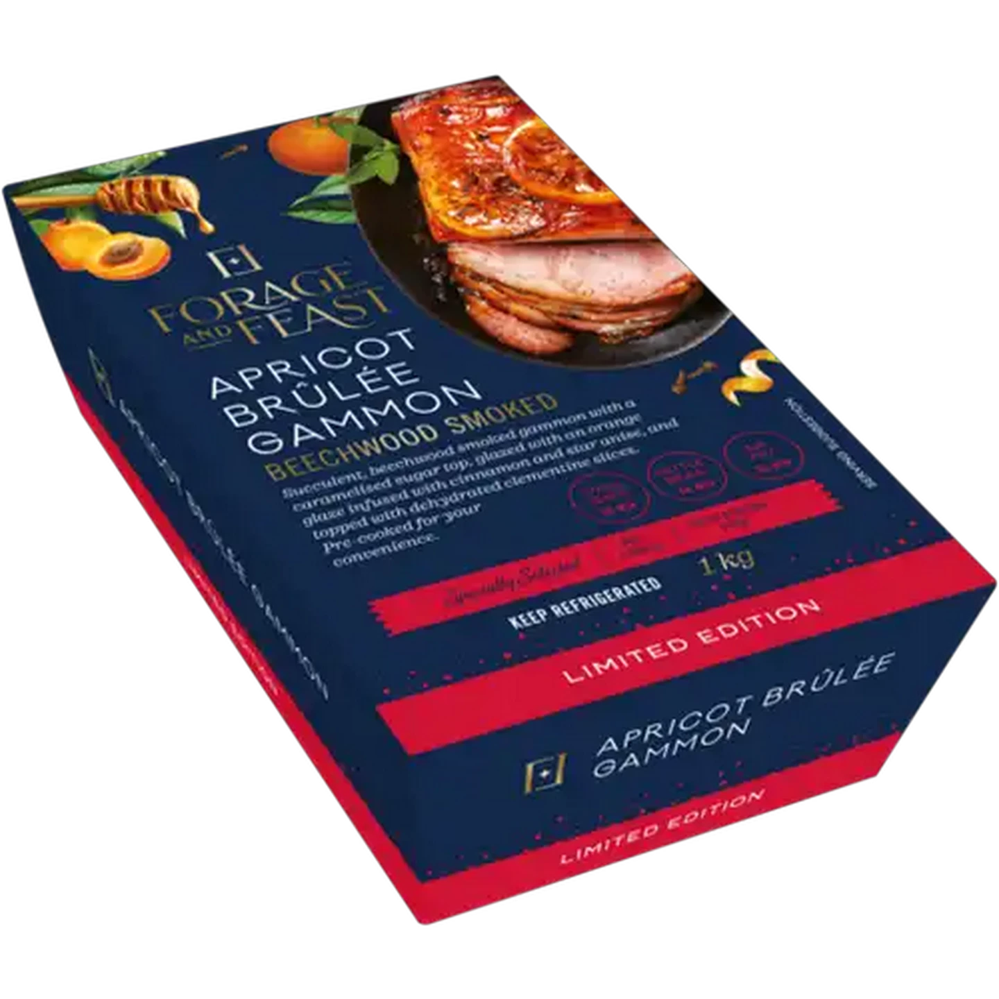 Image of Forage And Feast Limited Edition Apricot Brûlée Gammon 1kg