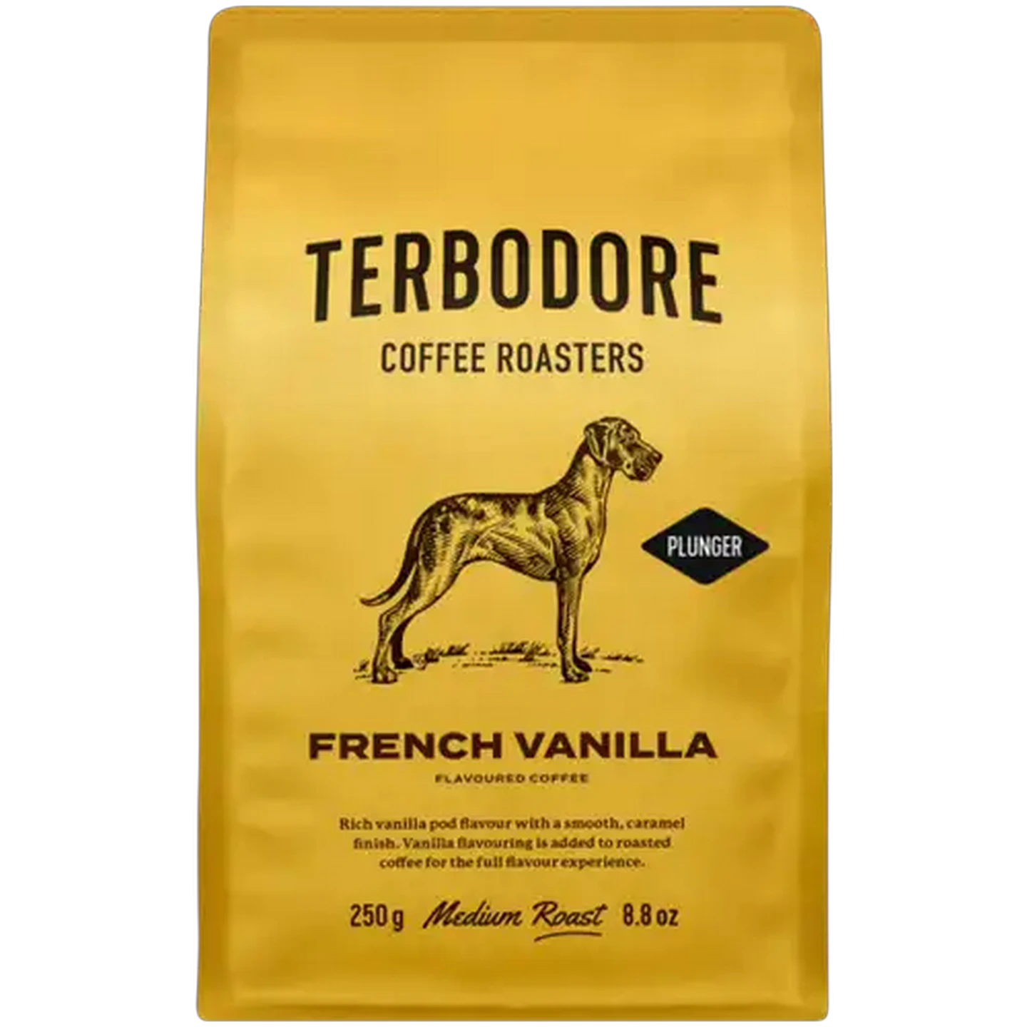 Image of Terbodore French Vanilla Medium Roast Ground Coffee 250g