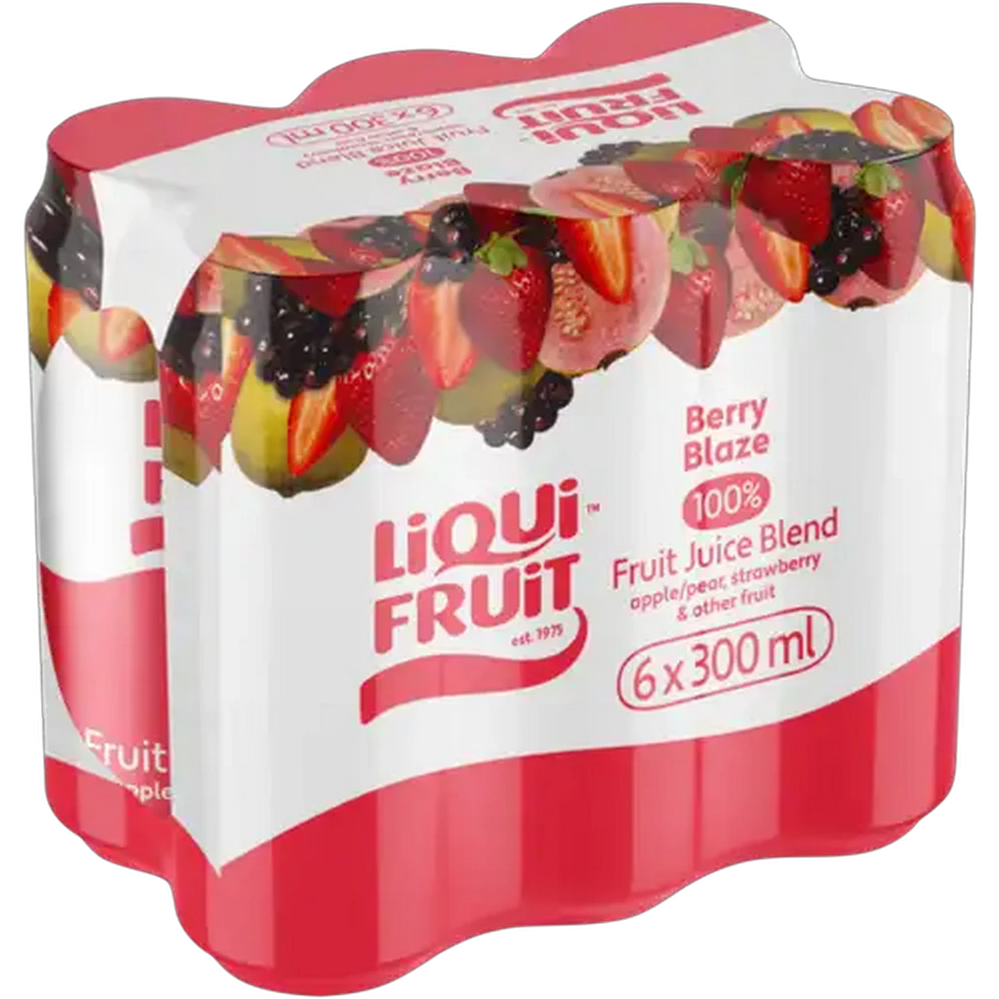 Image of Liqui Fruit Berry Blaze 100% Fruit Juice Blend 6 x 300ml