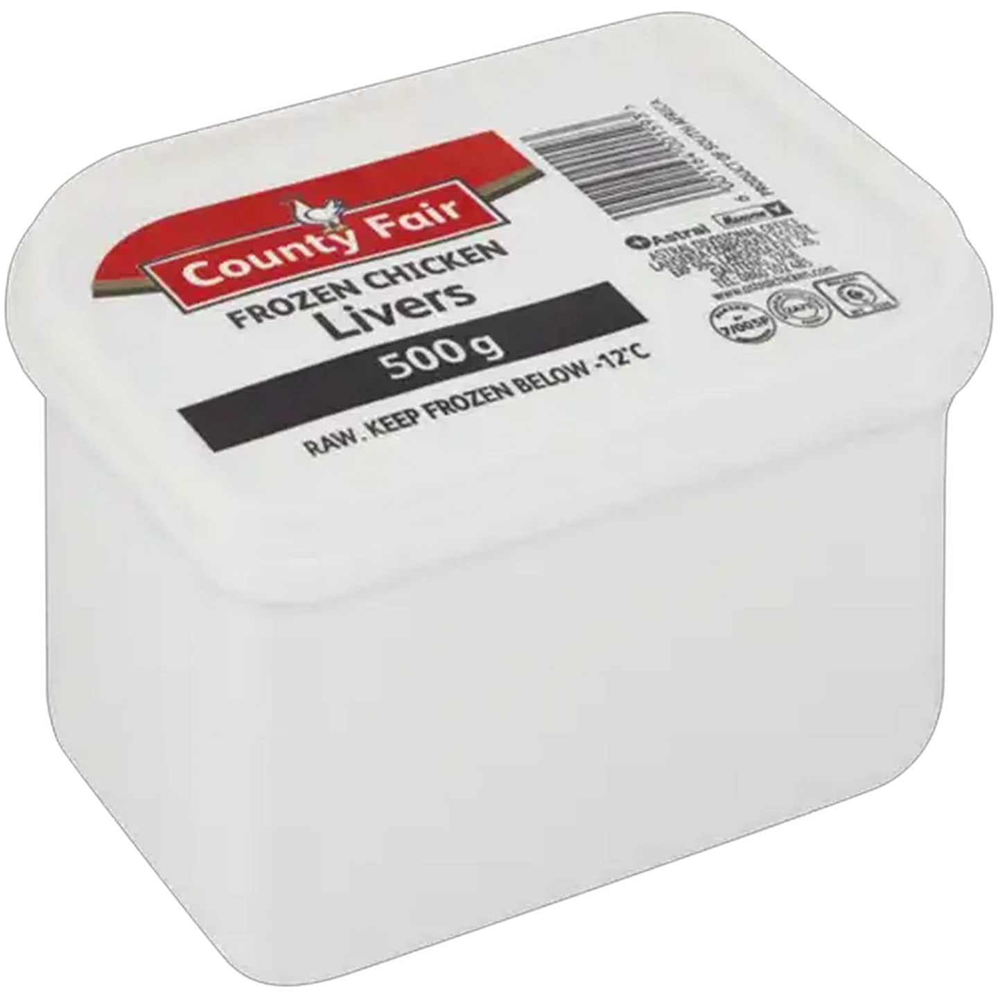 Image of County Fair Frozen Chicken Livers 500g