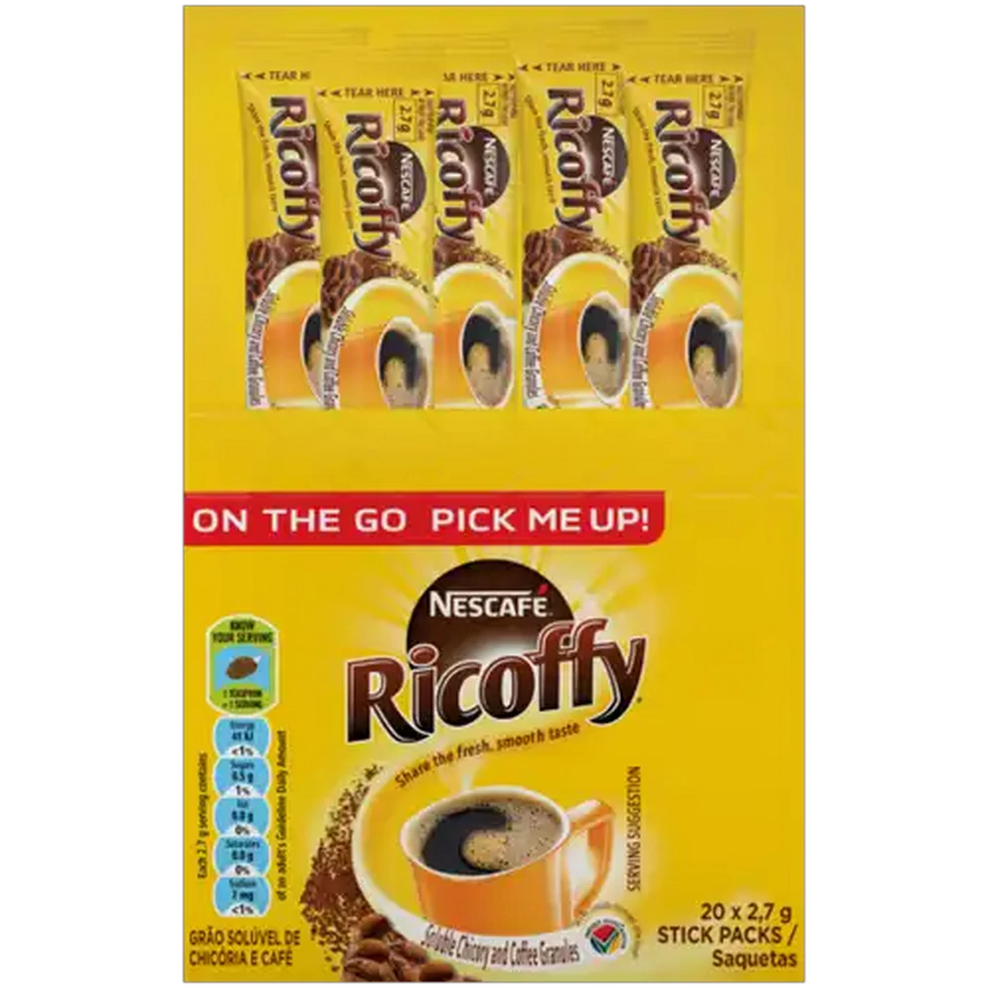 Image of NESCAFÉ RICOFFY Coffee Instant 200 x 2.7g Sticks