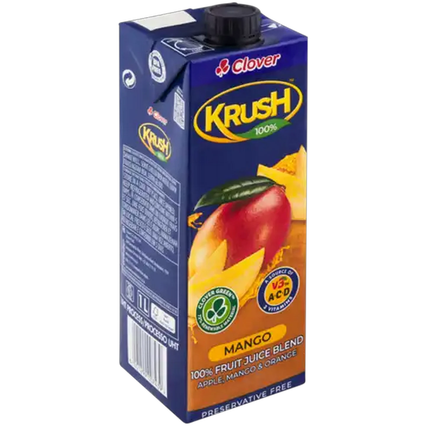 Image of Krush 100% Mango Fruit Juice Blend Carton 1L