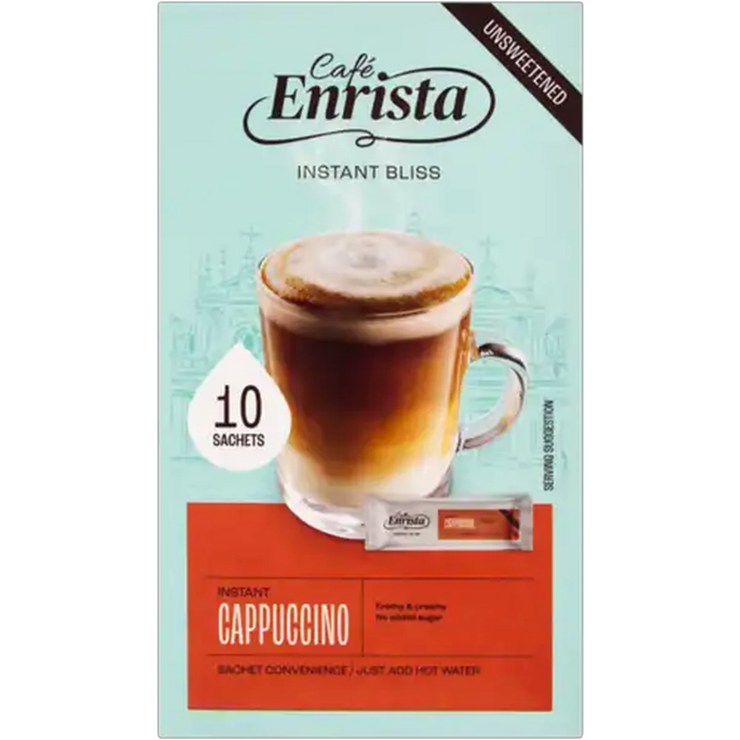 Image of Café Enrista Unsweetened Instant Cappuccino 10 x 12g