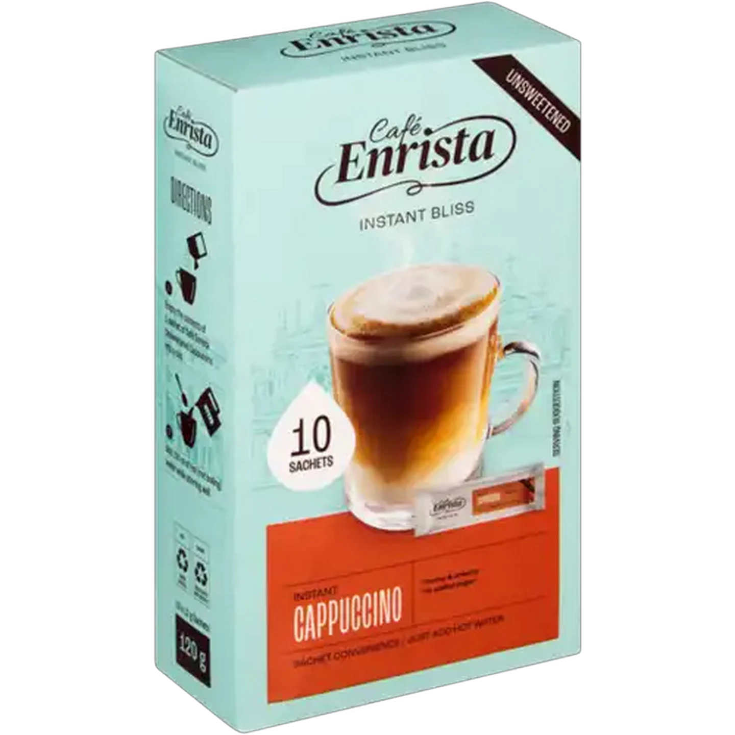 Image of Café Enrista Unsweetened Instant Cappuccino 10 x 12g