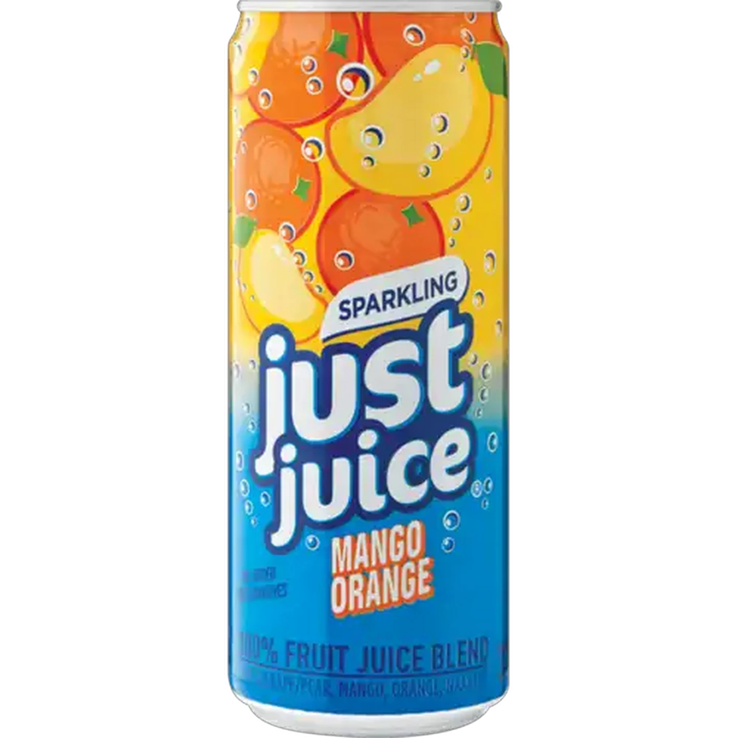 Image of Just Juice 100% Mango Orange Sparkling Fruit Juice Can 330ml