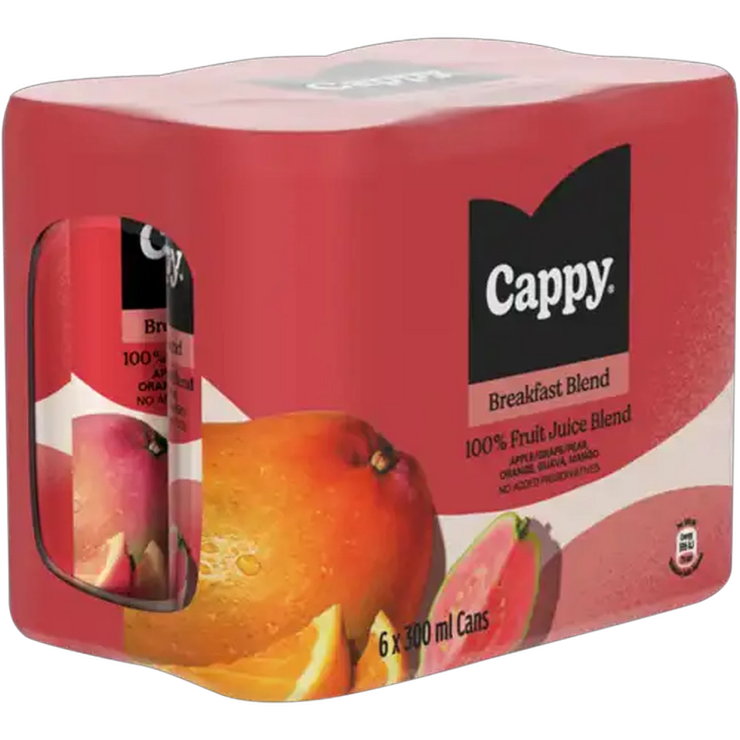 Image of Cappy Breakfast Blend 100% Fruit Juice Blend 6 x 300ml