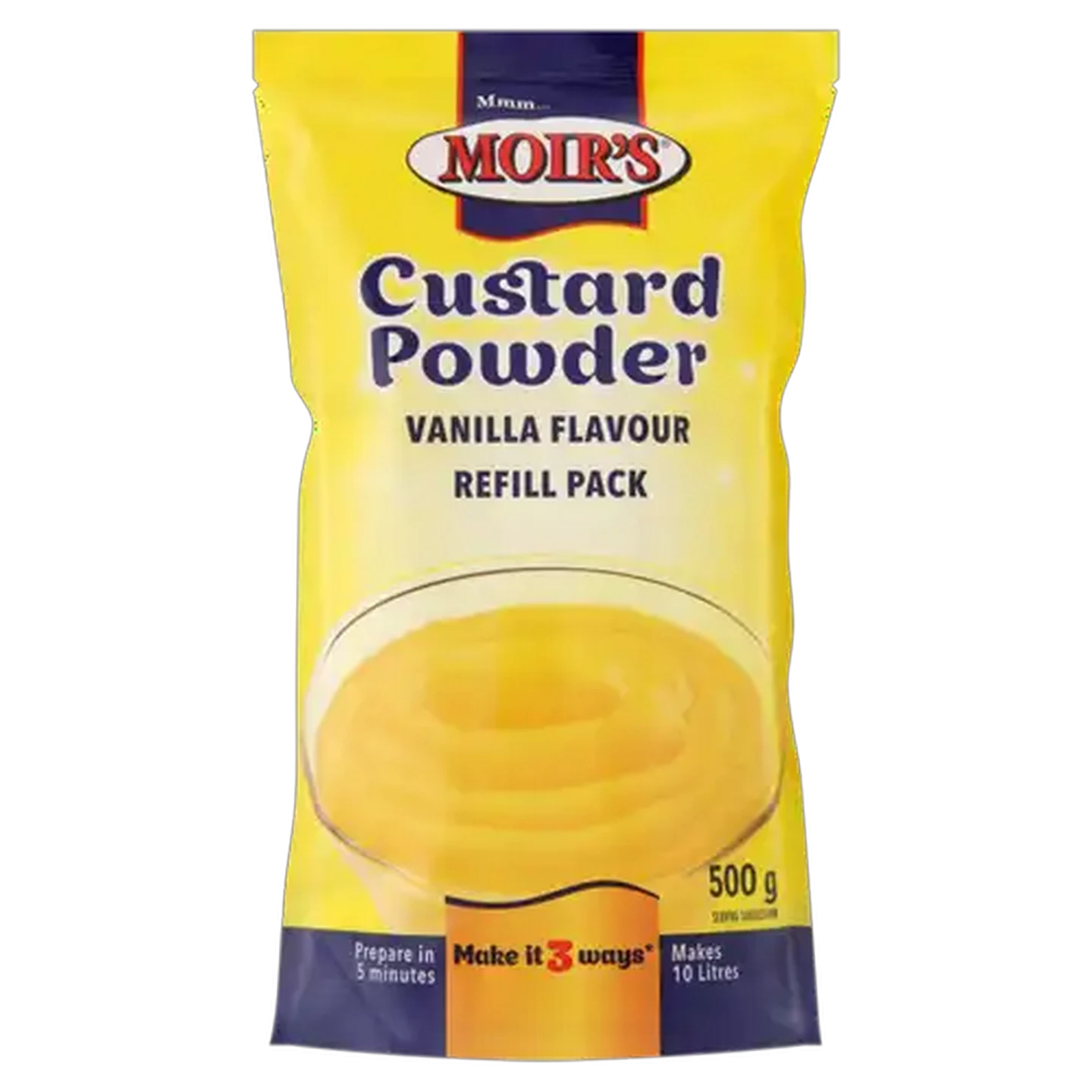 Image of Moir's Vanilla Flavoured Custard Powder Refill Pack 500g