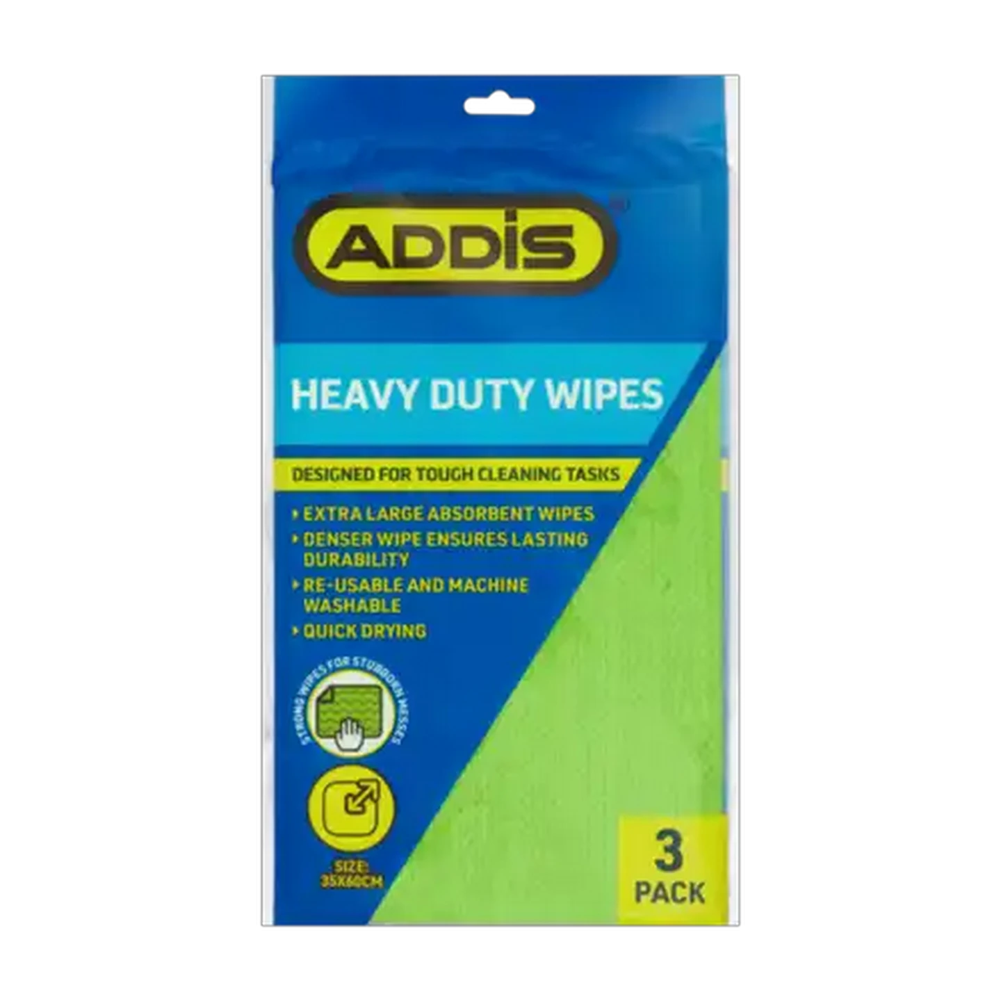 Image of ADDIS Green Heavy Duty Wipes 3 Pack