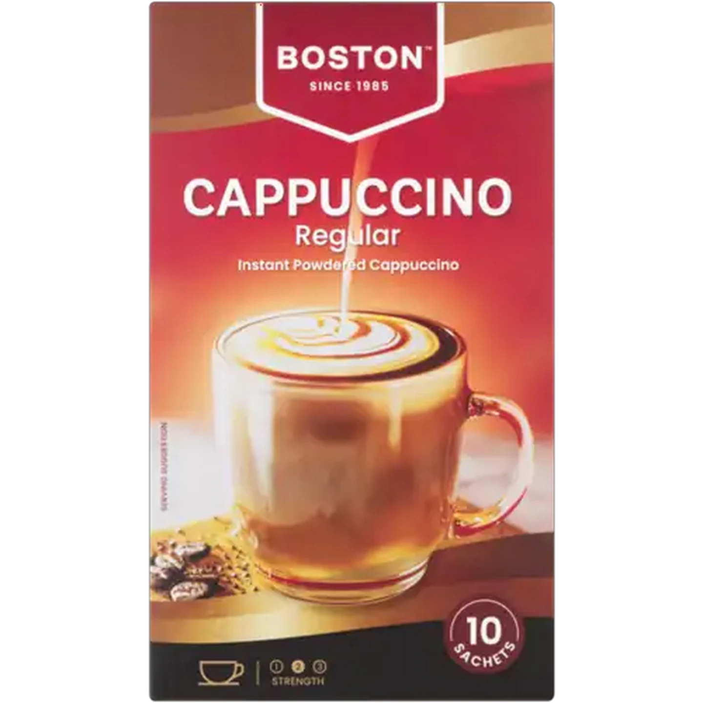 Image of Boston Regular Instant Cappuccino 10 x 18g