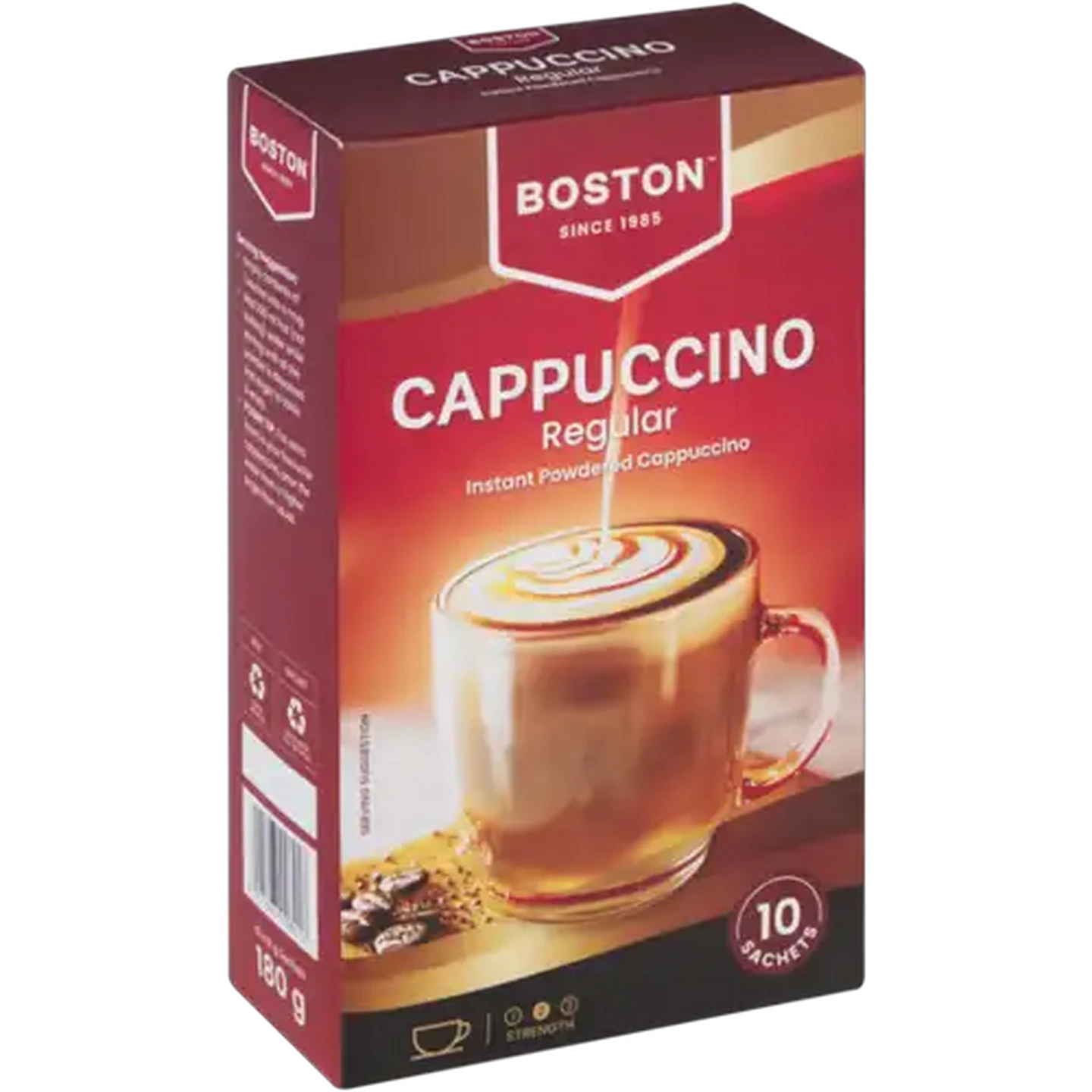 Image of Boston Regular Instant Cappuccino 10 x 18g