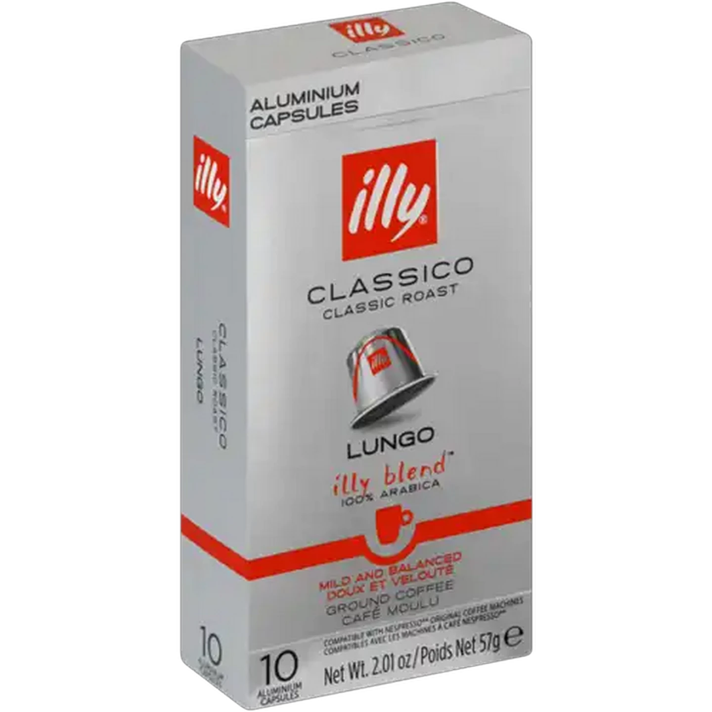 Image of Illy Classic Roast Lungo Coffee Capsules 10 Pack