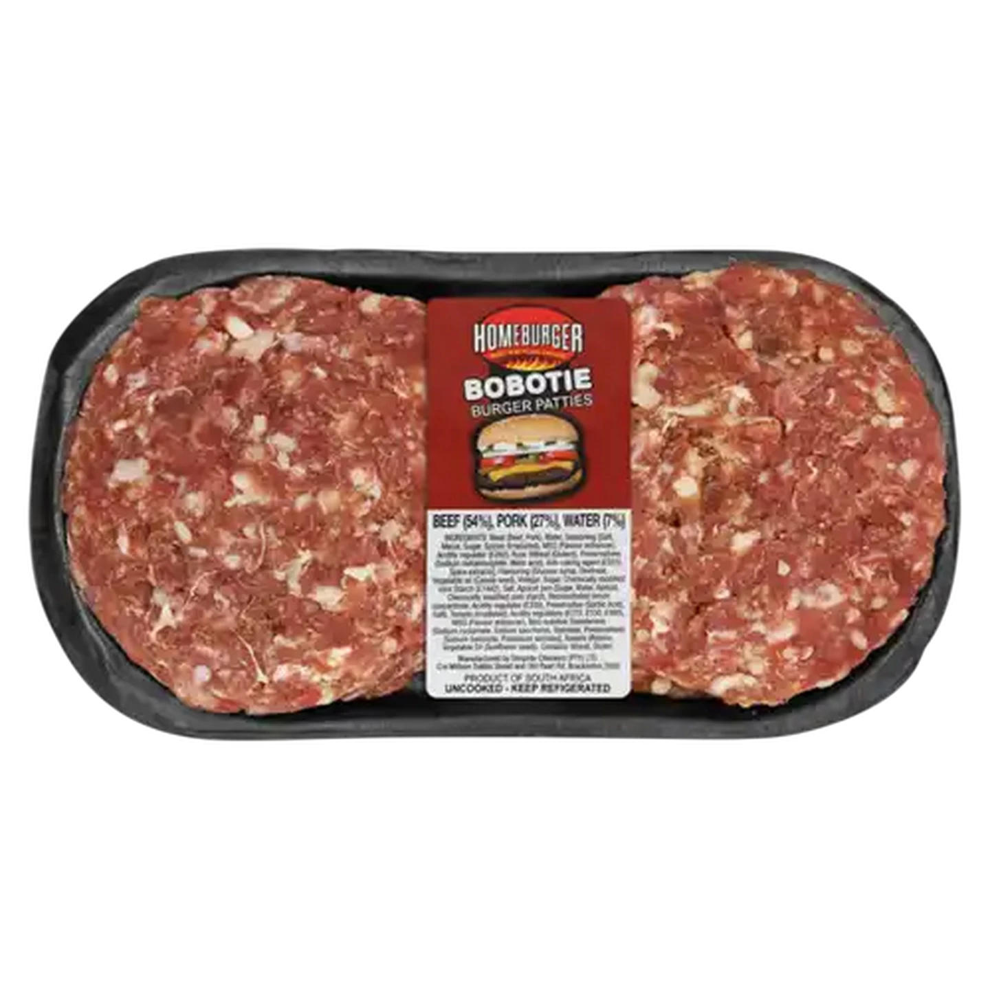 Image of Homeburger Bobotie Burger Patties Per KG (4 Patties)