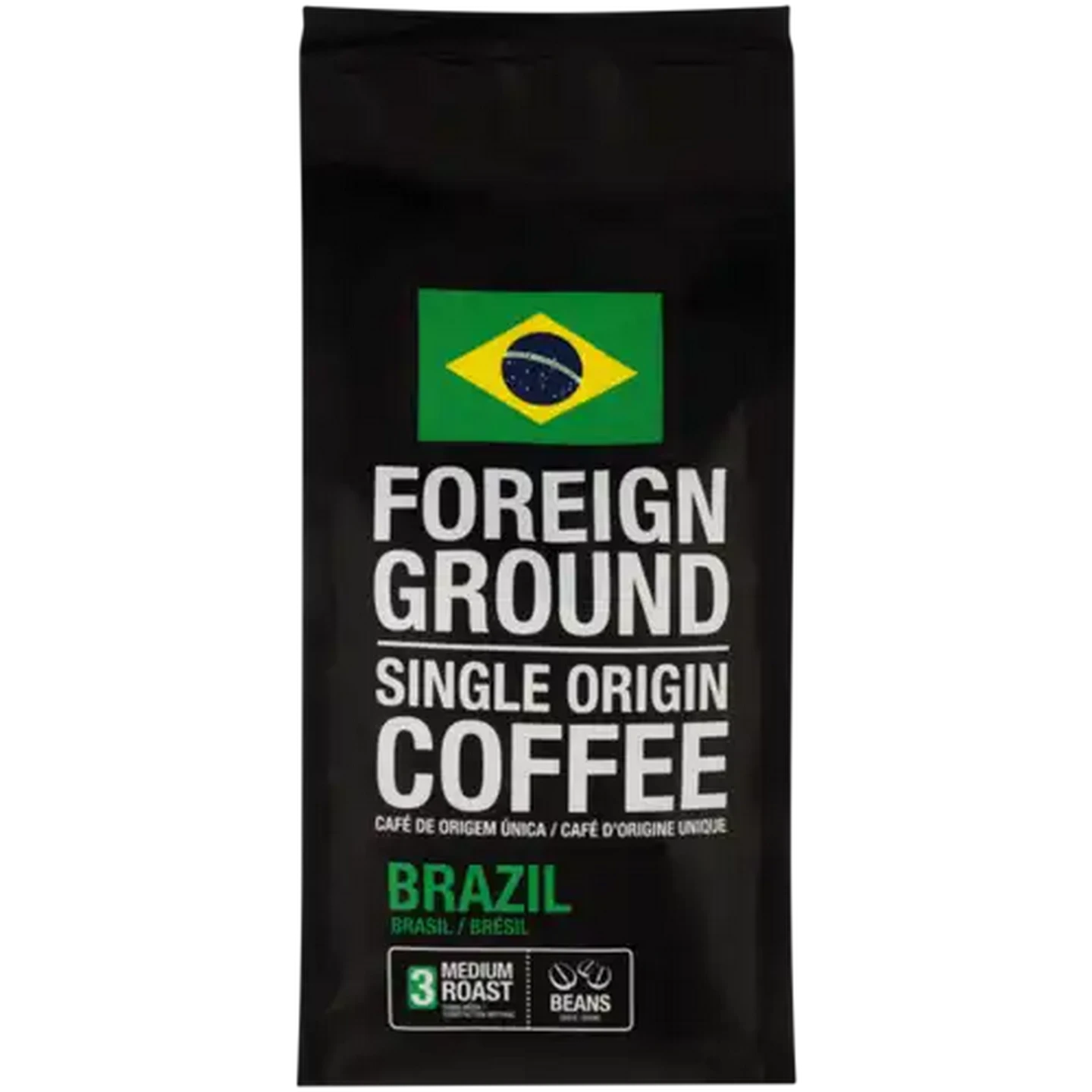 Image of Foreign Ground Single Origin Brazil Medium Roast Coffee Beans 250g