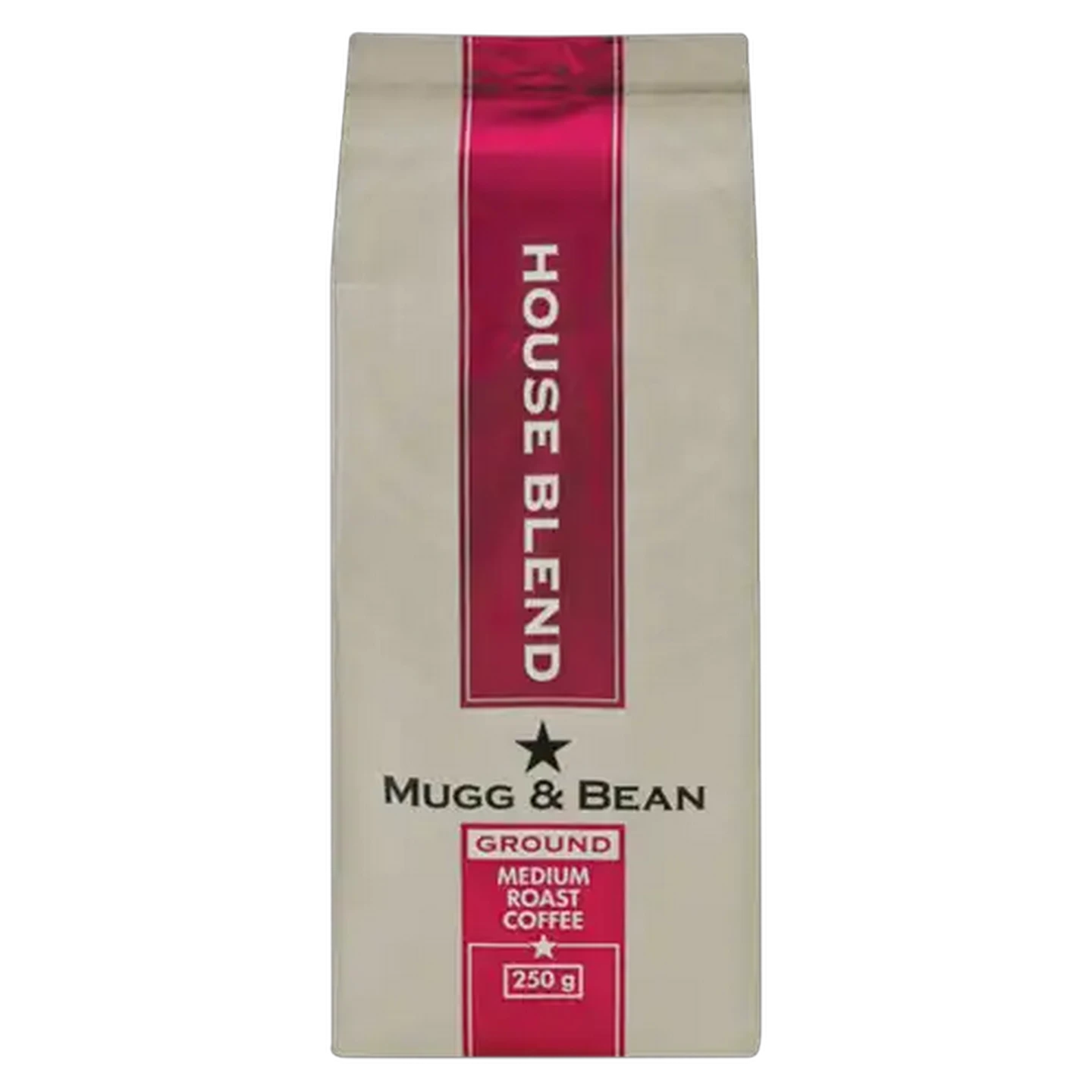 Image of Mugg & Bean House Blend Medium Ground Roast Coffee 250g