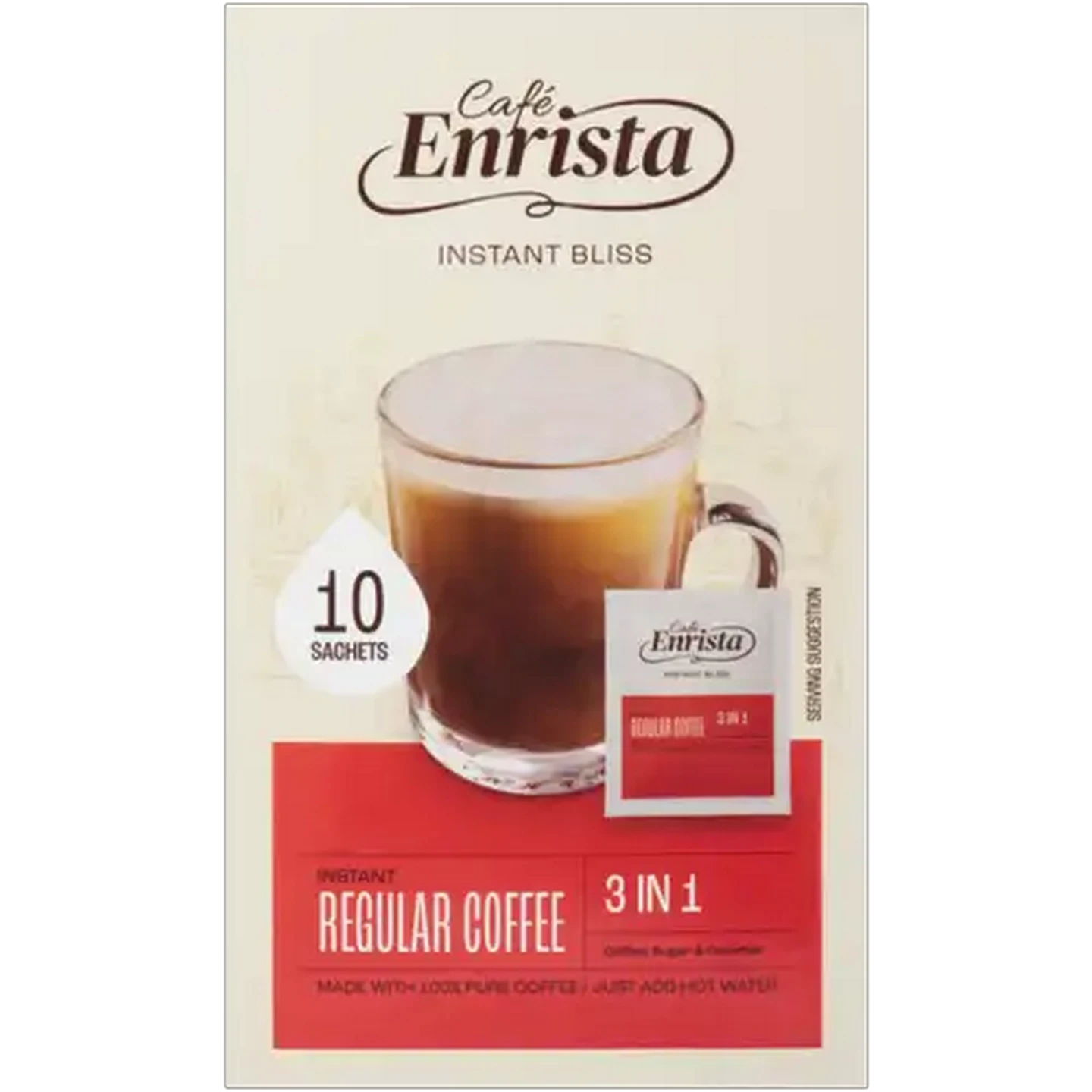 Image of Café Enrista Regular 3-in-1 Instant Coffee 10 Pack