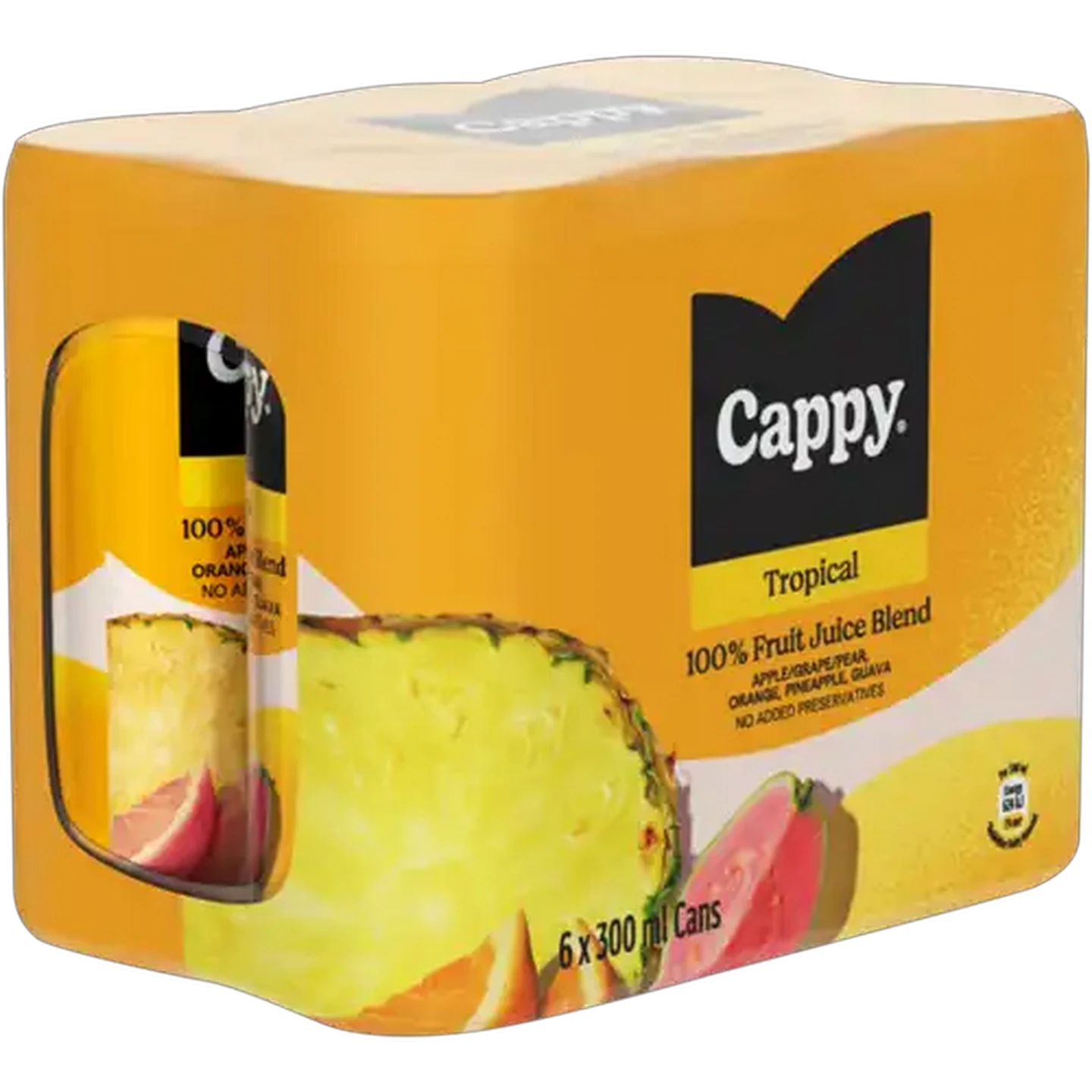 Image of Cappy Tropical 100% Fruit Juice Blend 6 x 300ml