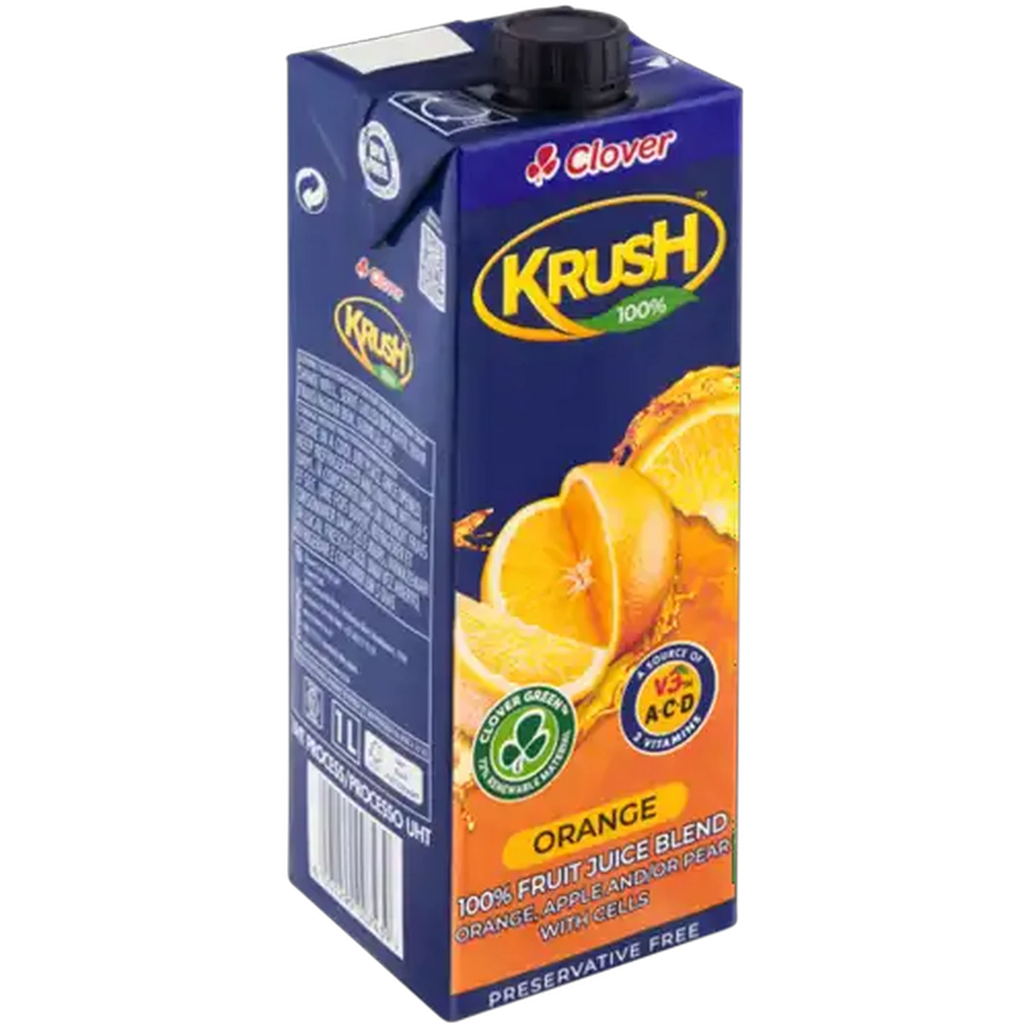 Image of Krush 100% Orange Fruit Juice Blend Carton 1L