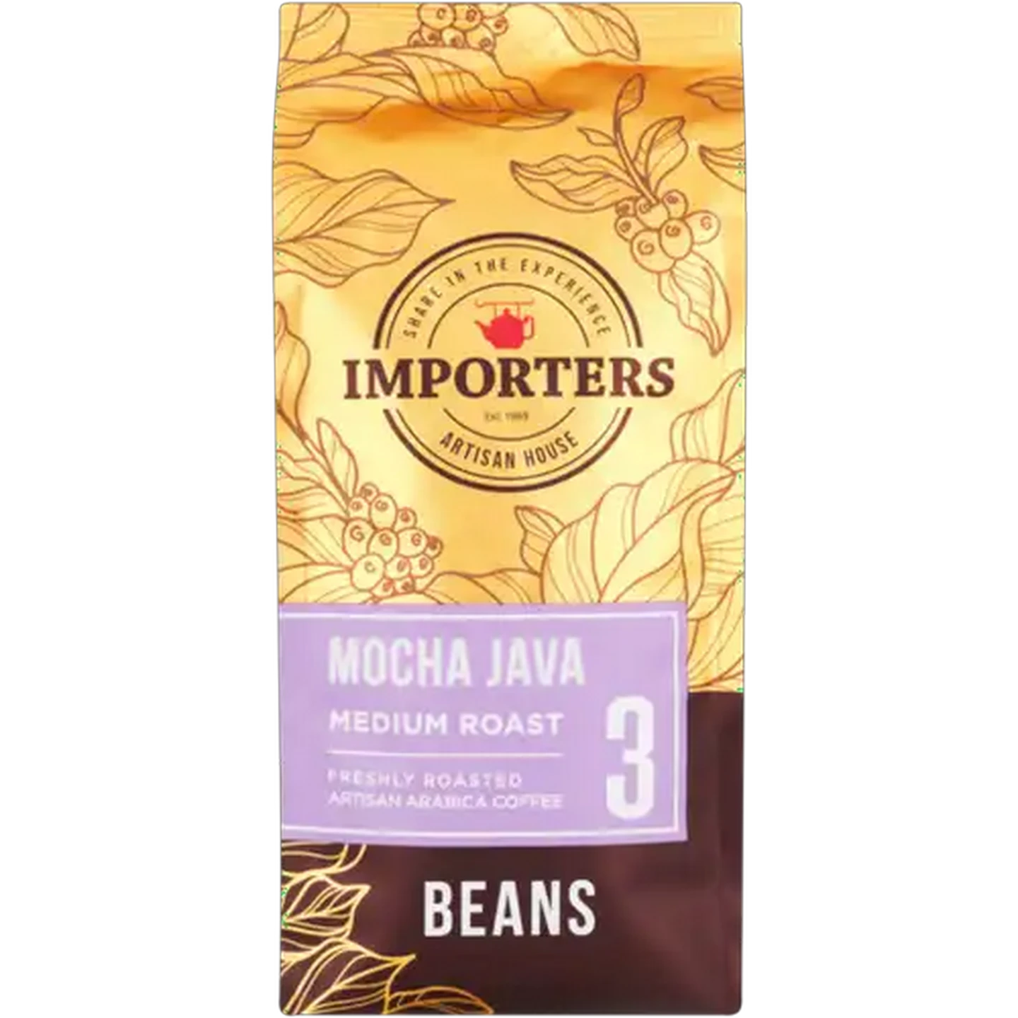 Image of Importers Mocha Java 3 Strength Medium Roast Arabica Coffee Beans 250g
